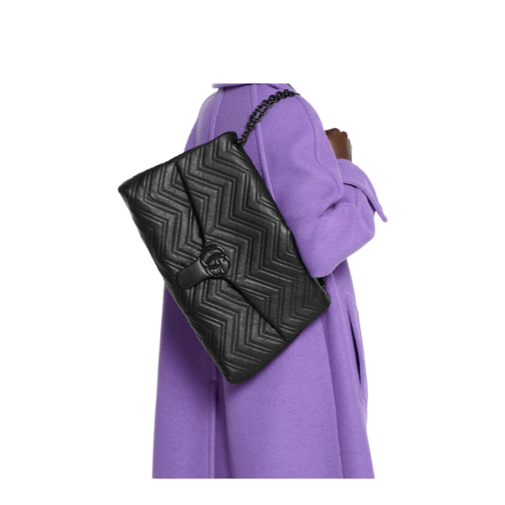 GG Marmont Shoulder Bag Black - Image 4