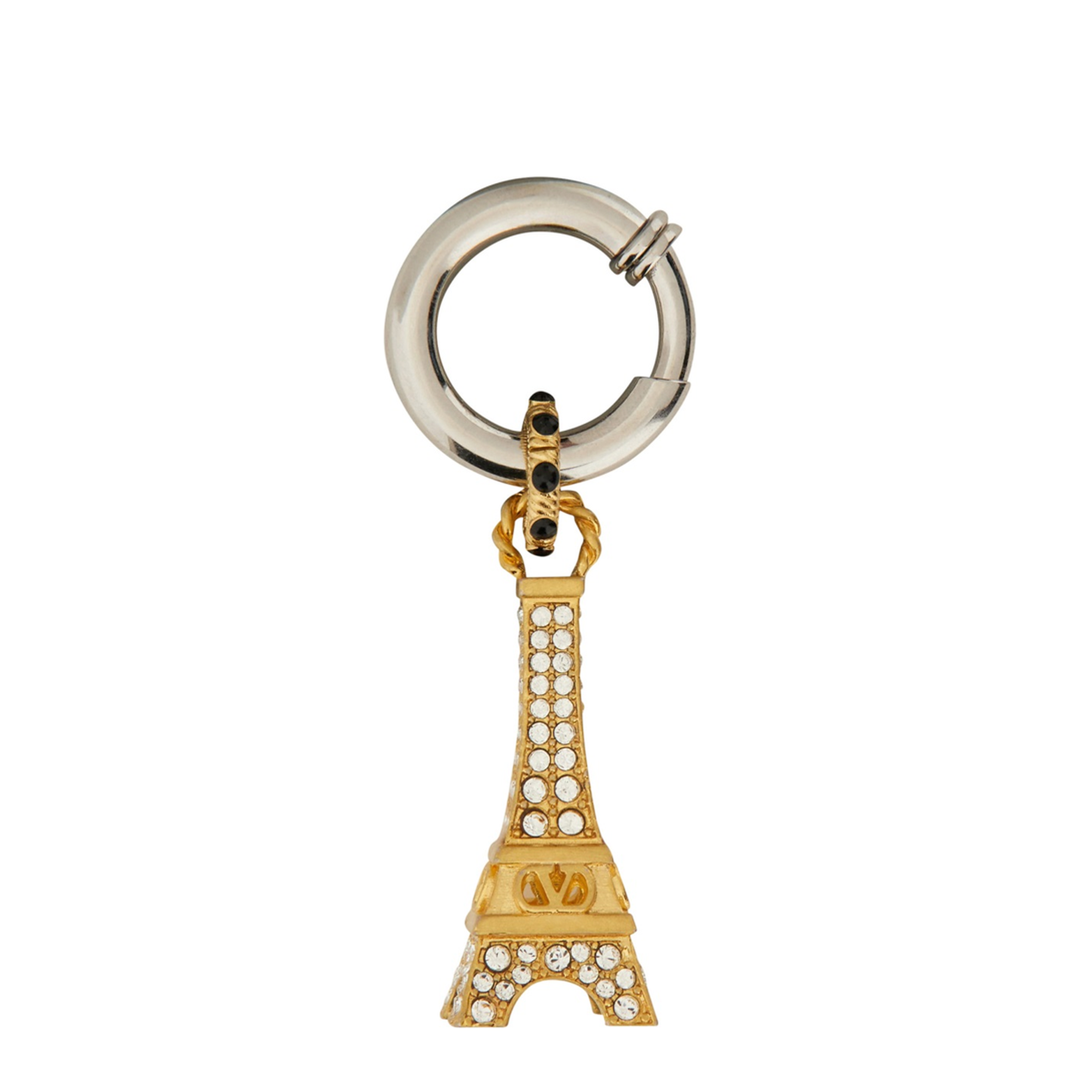 Eiffel Tower Single Earring Jewelry Gold - Image 1