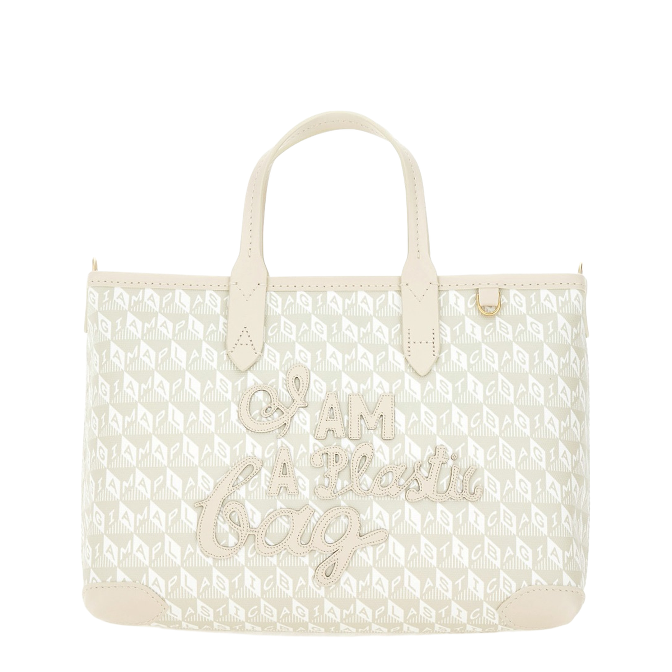 Xs Tote Bag With I Am A Plastic Bag Pattern - Image 1