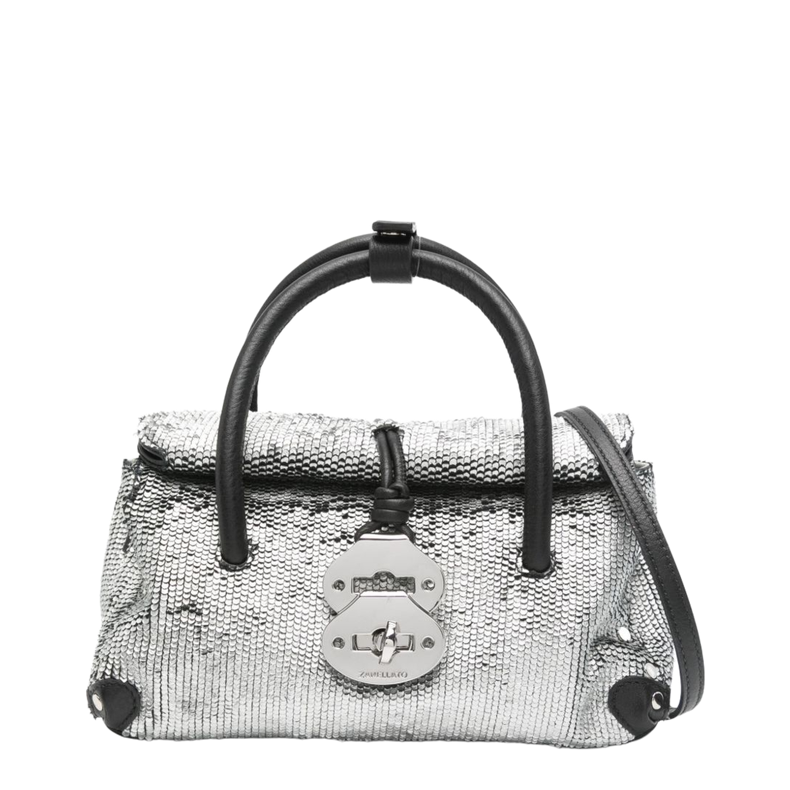 Zanellato Capsule Baby Leather Handbag - Silver - Image 1
