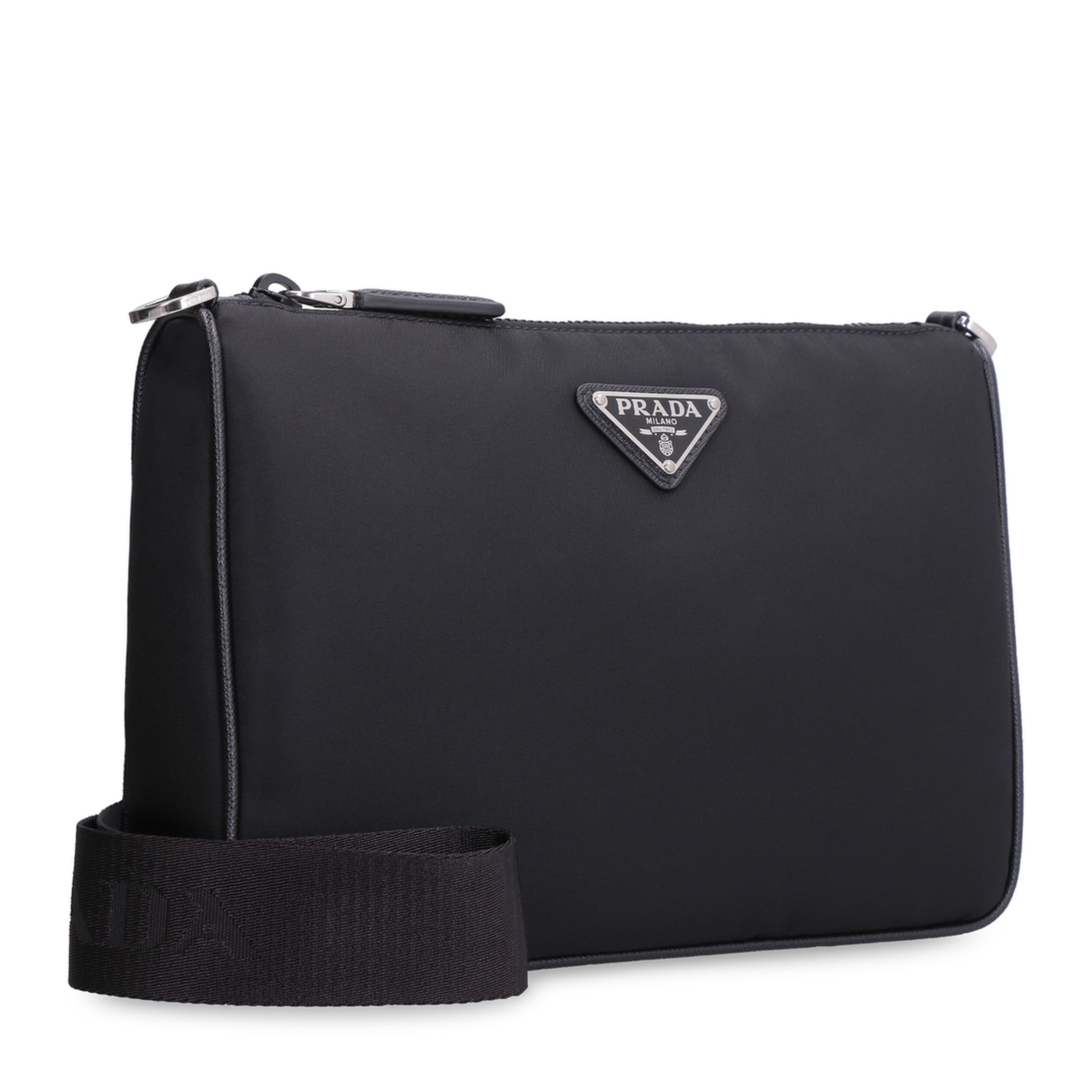 Logo Plaque Zipped Messenger Bag - Image 5