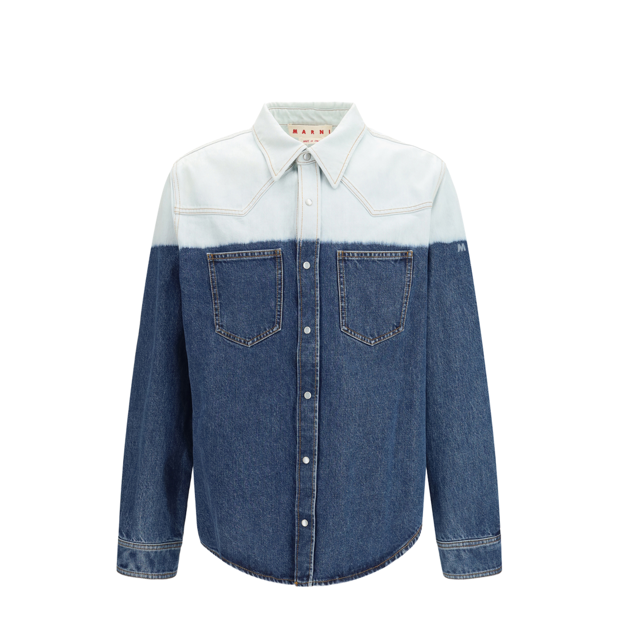 Dip-Dye Denim Shirt - Image 1