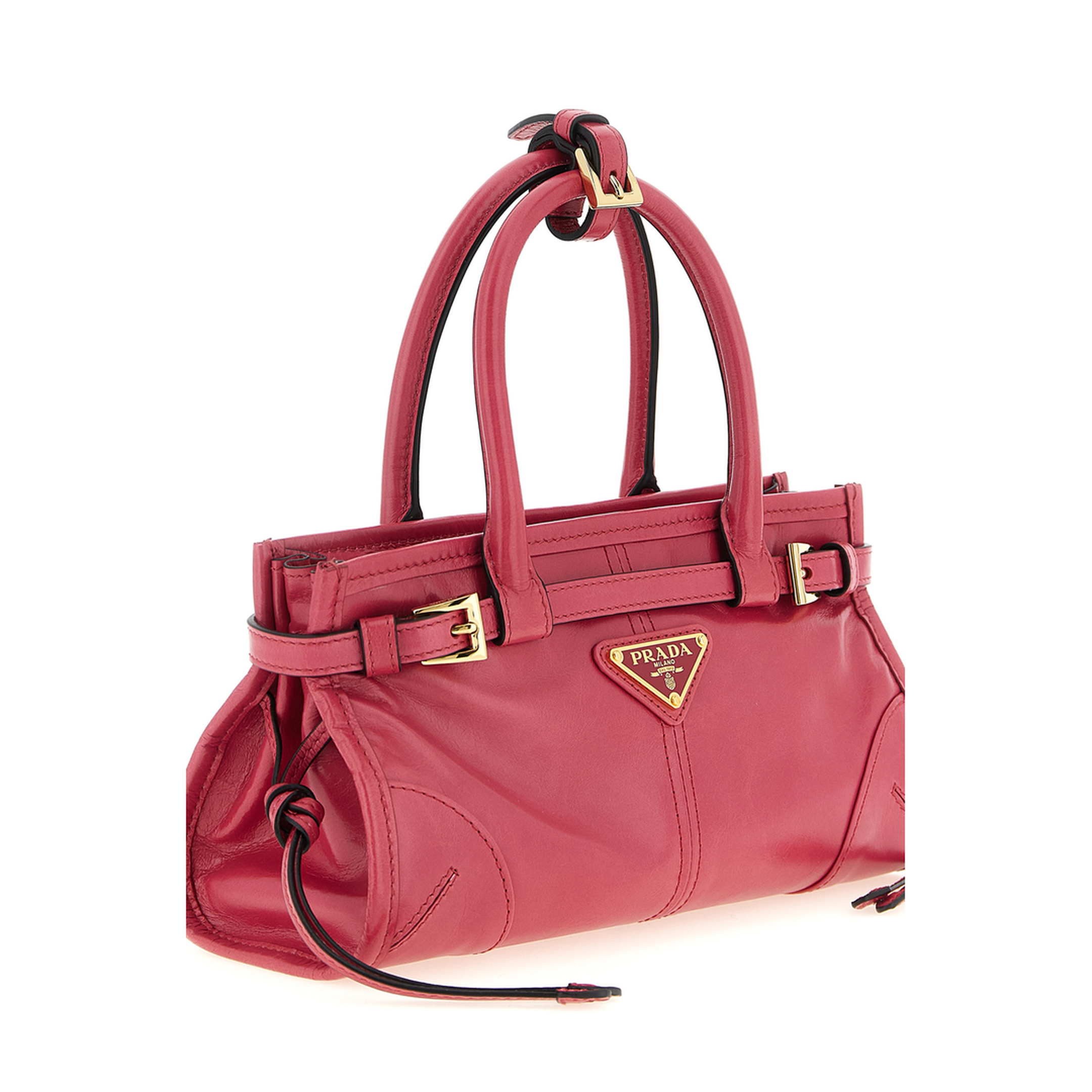 Bonnie Mini Brushed Calfskin Handbag - Peony - Image 1