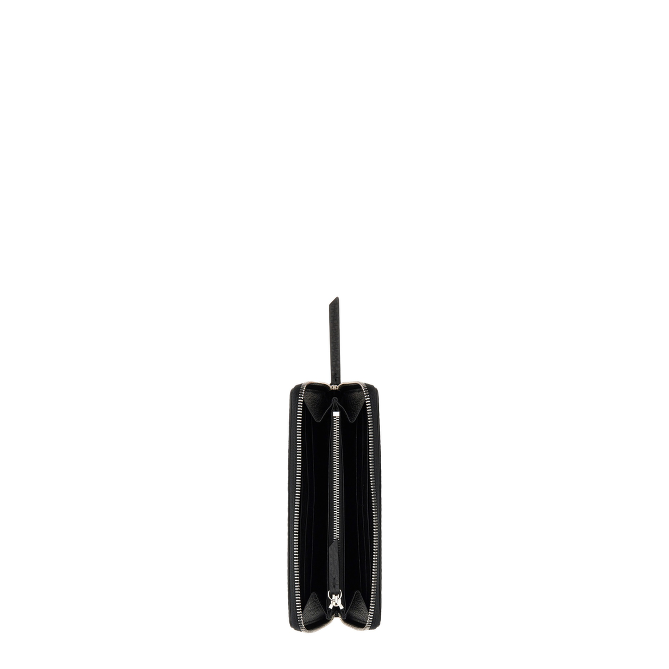 Four Stitches Calfskin Zip-Around Wallet - Black (Negro) - Image 5