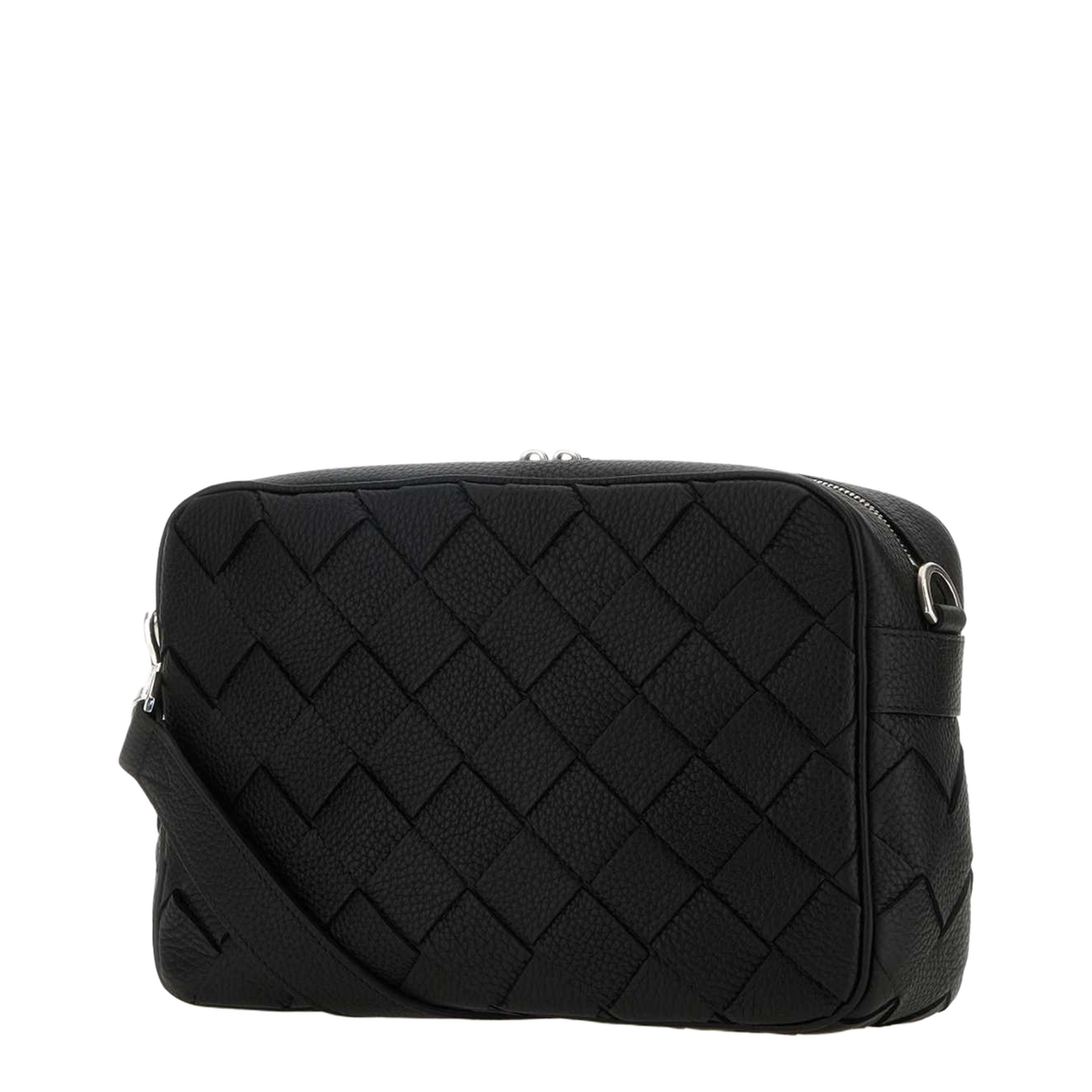 Intrecciato Leather Camera Bags - Black - Image 2