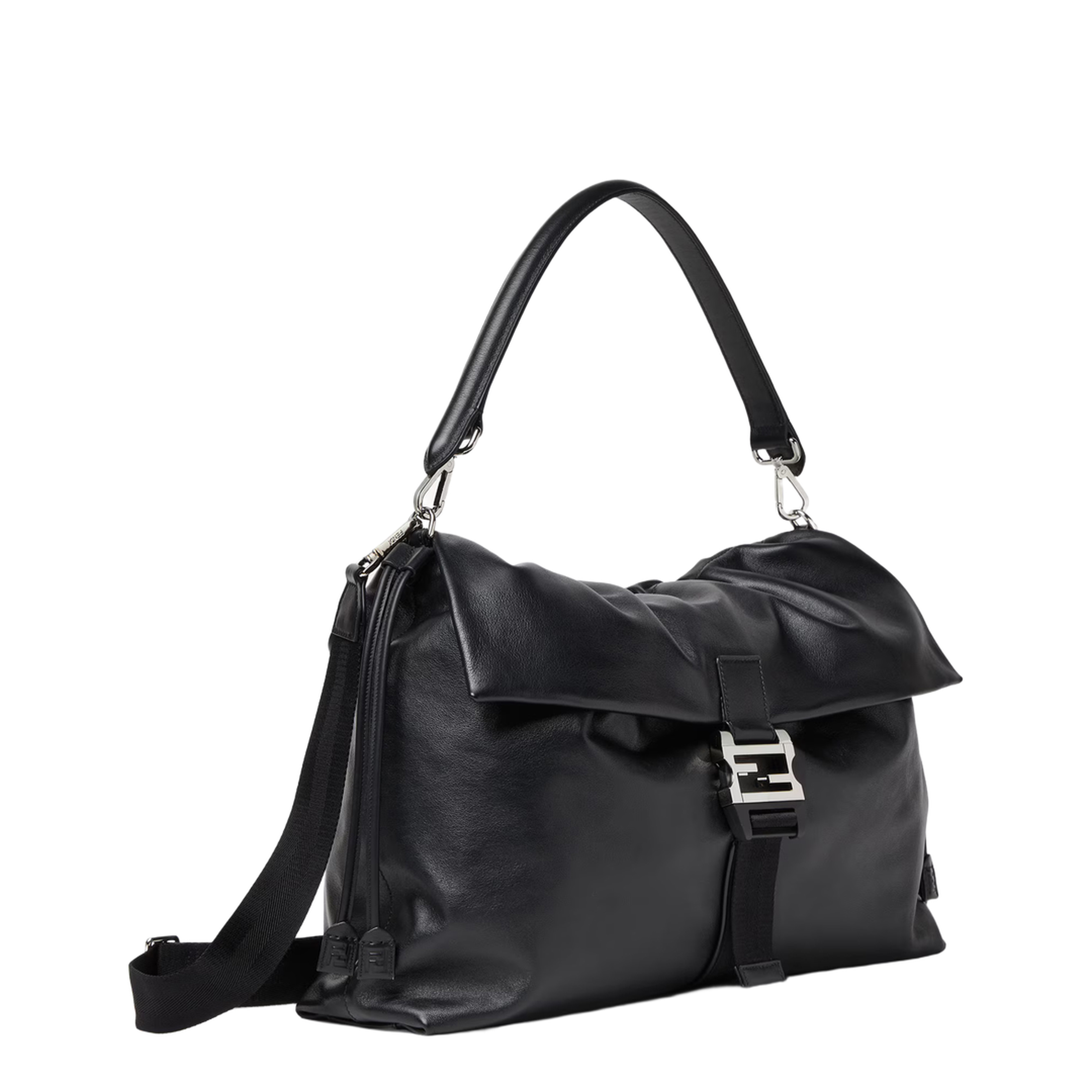 Flux Maxi Messenger Leather Black - Image 3