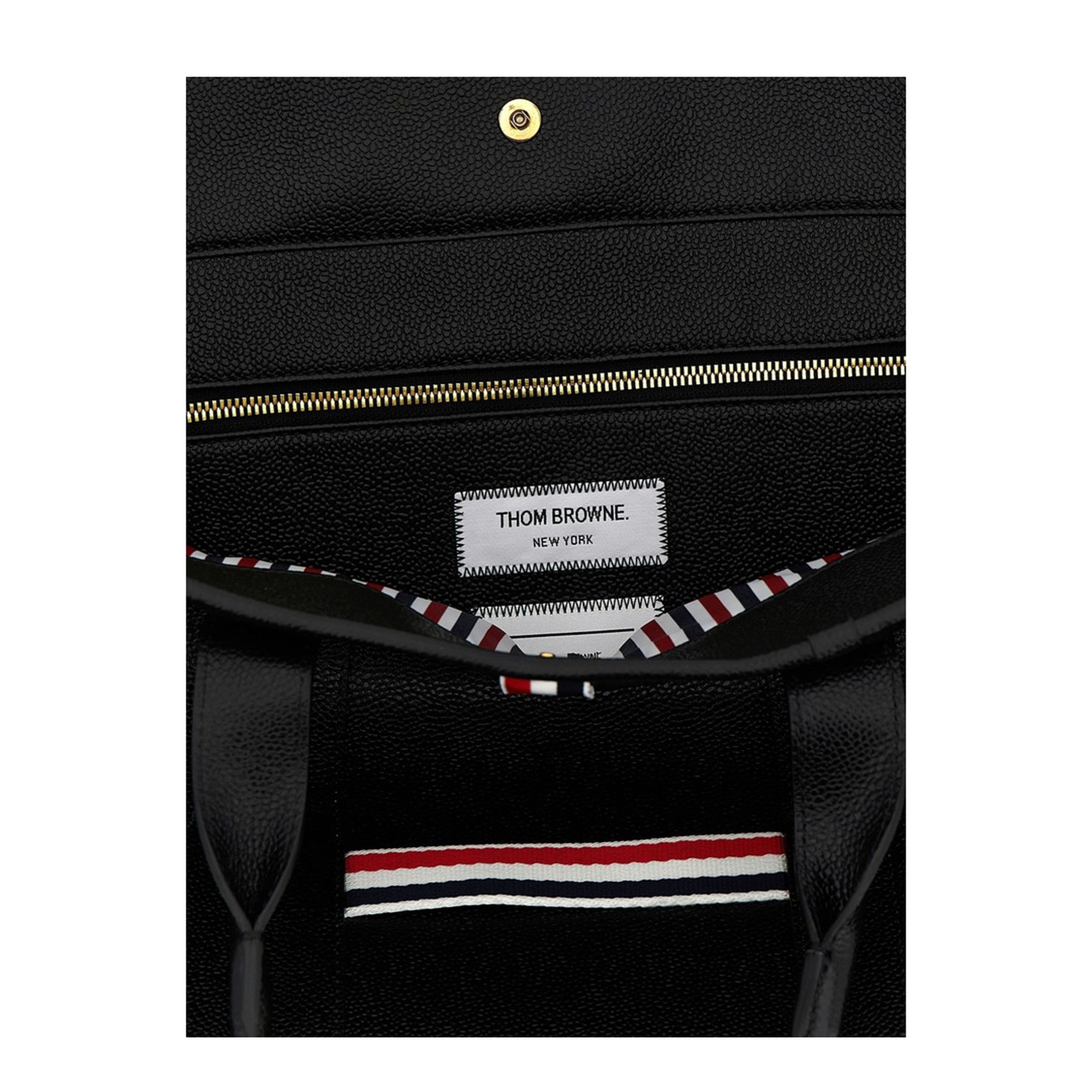 Tool Tote Medium Calf Leather Tote - Black - Image 2