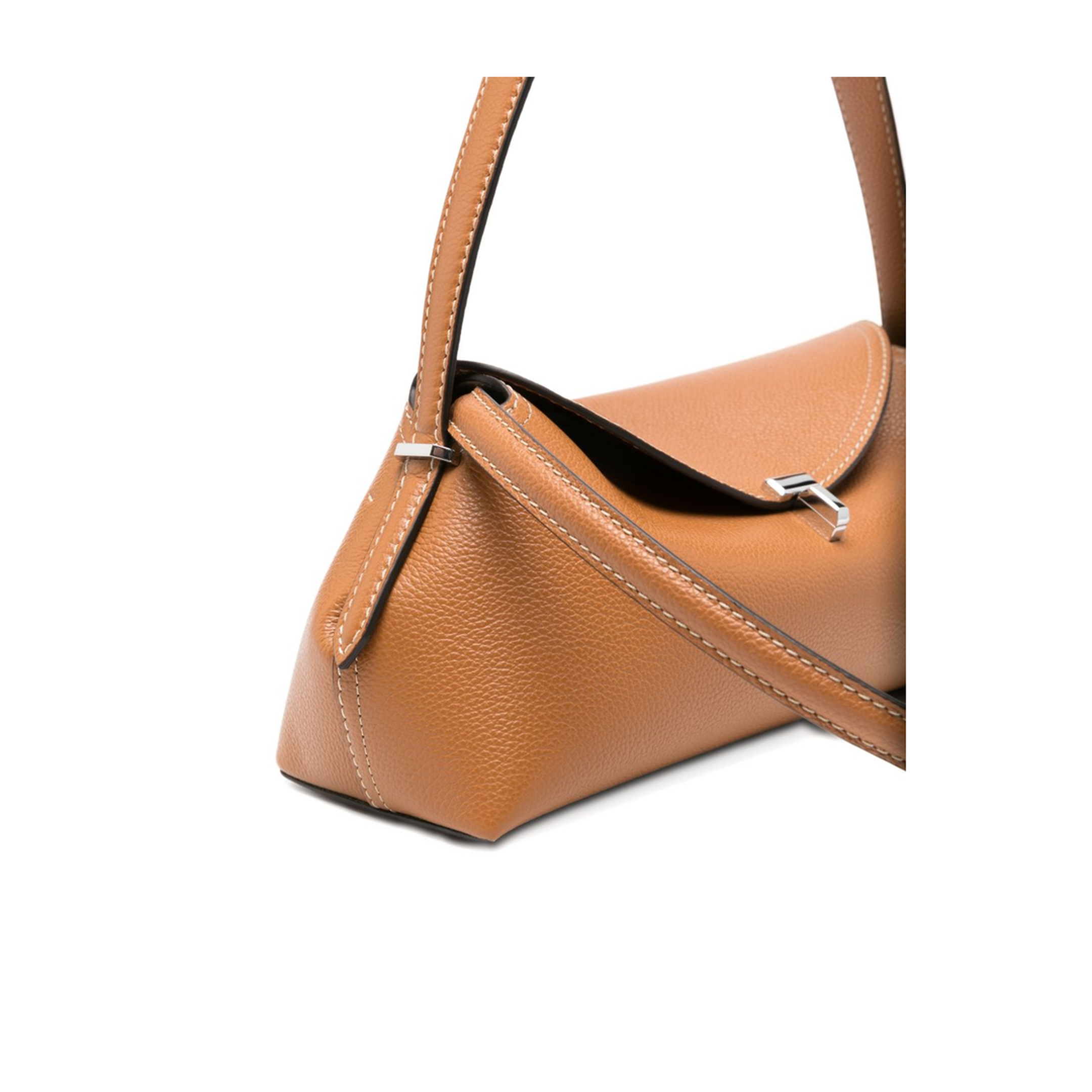 T-Lock Medium Calf Leather Shoulder Bag - Tan - Image 2