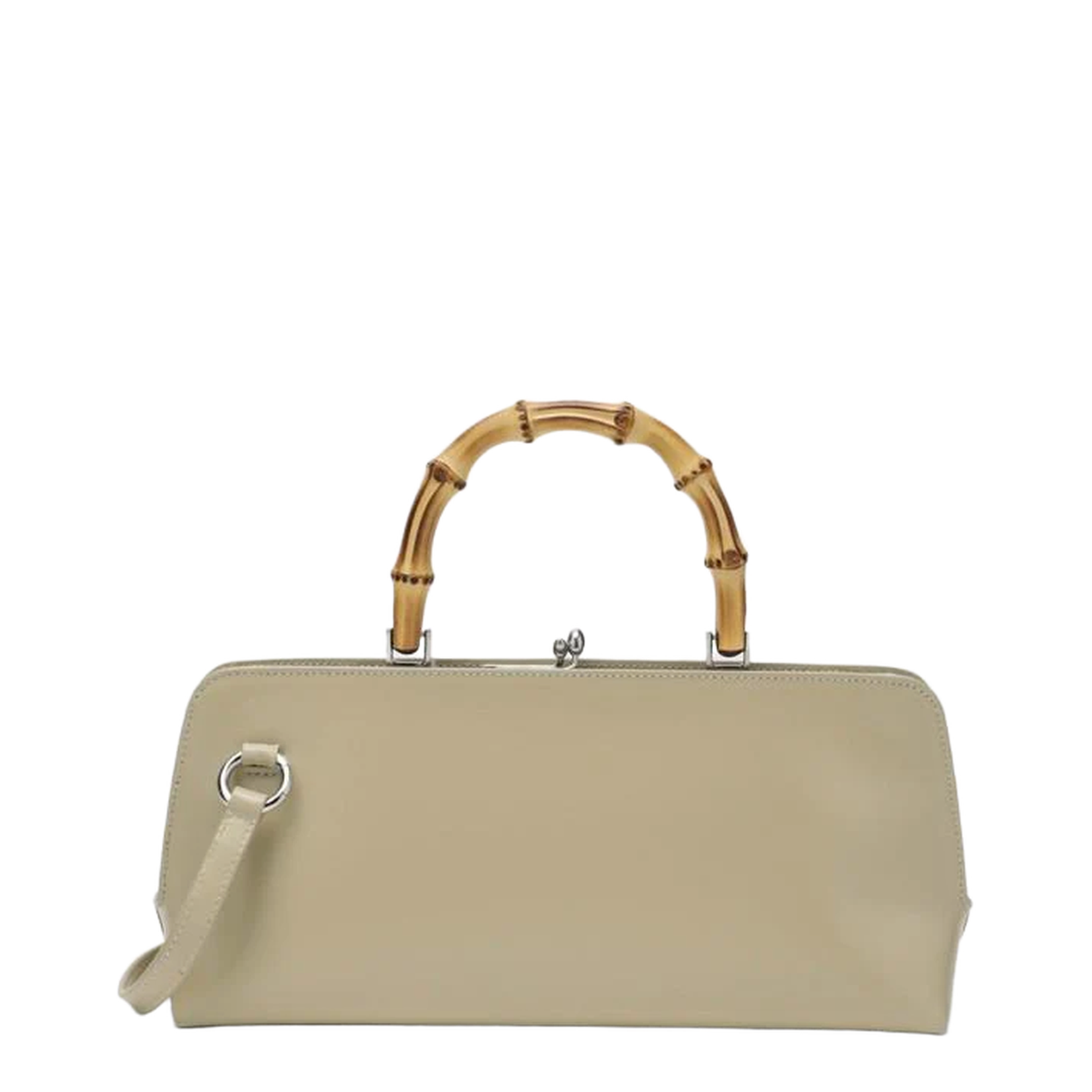 Small Goji Bamboo Bag In Almond Colour - Image 2