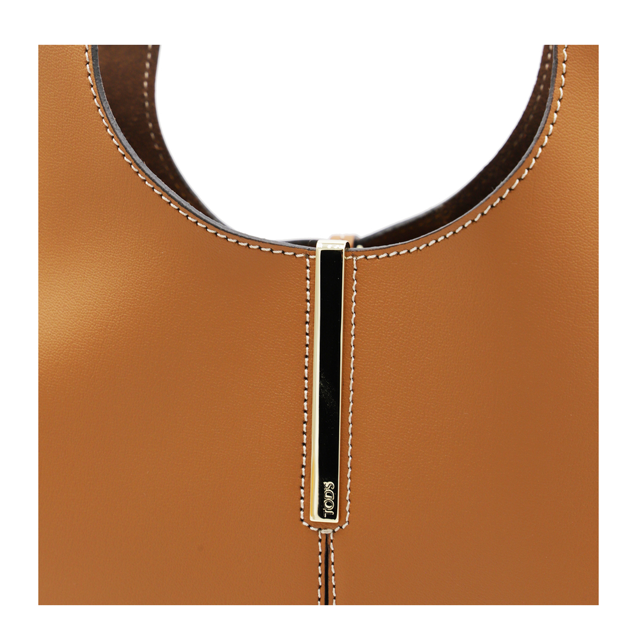 Small Calfskin Tote - Brown - Image 4
