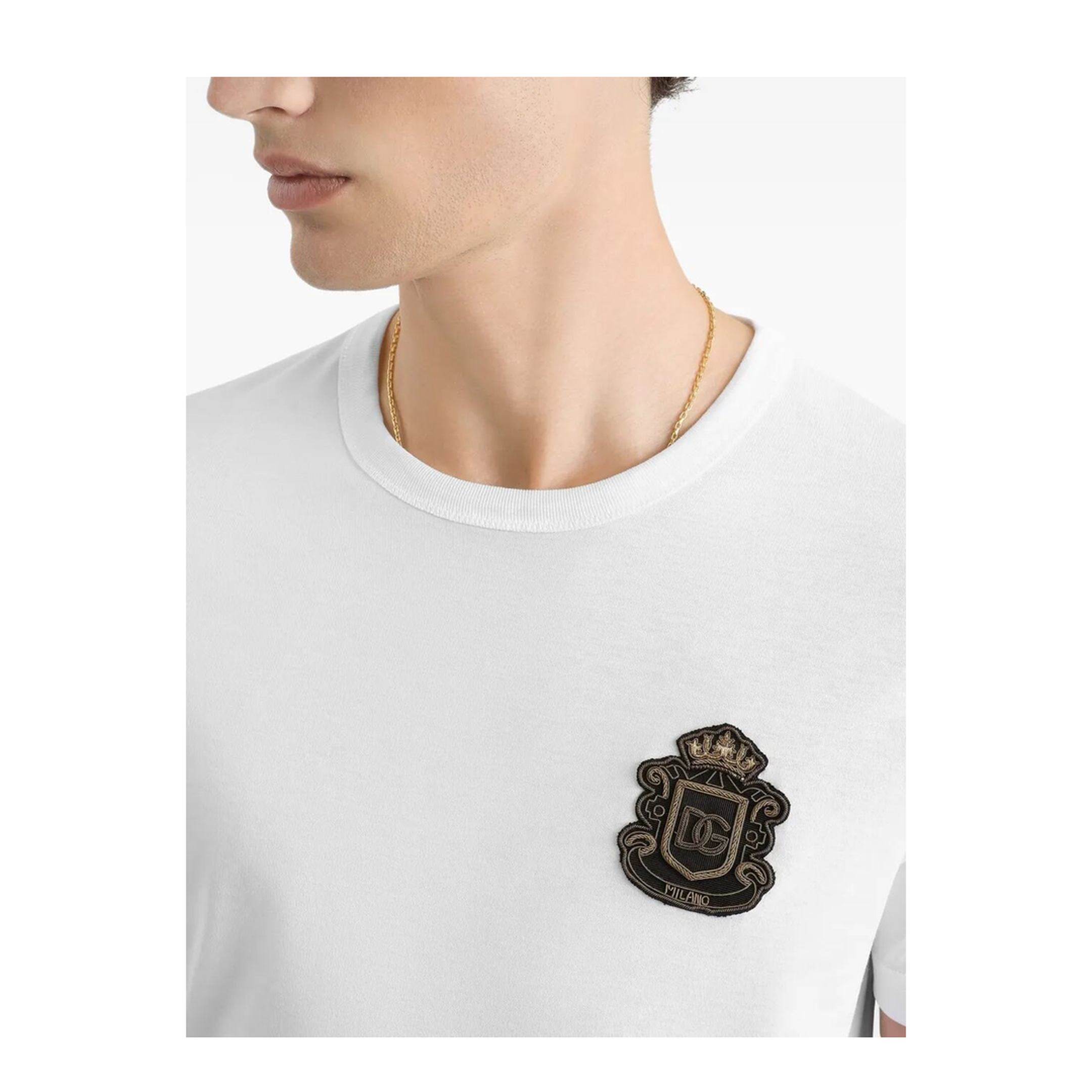 Cotton T-Shirt with Logo Crest - Image 6