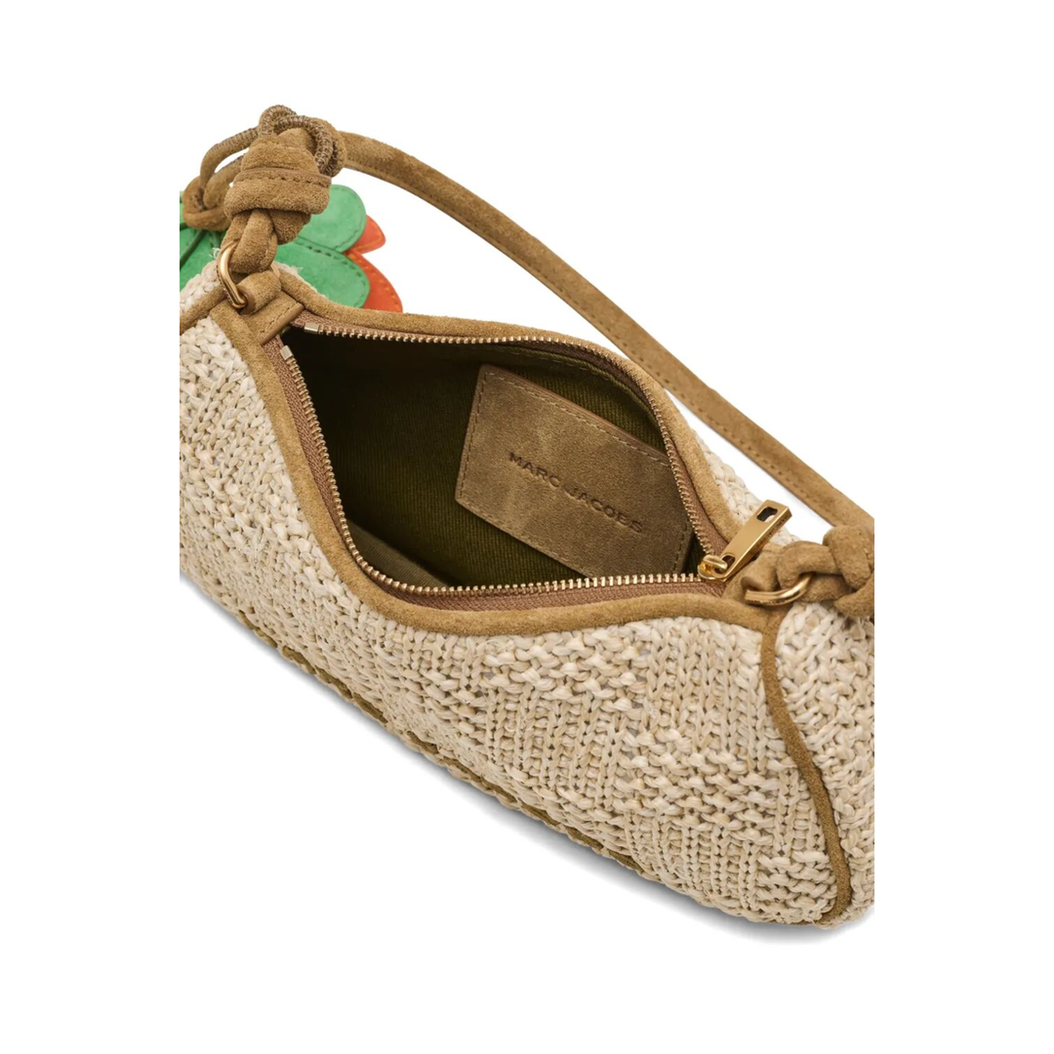 The Summer Woven Charm Shoulder Bag - NATURAL - Image 3