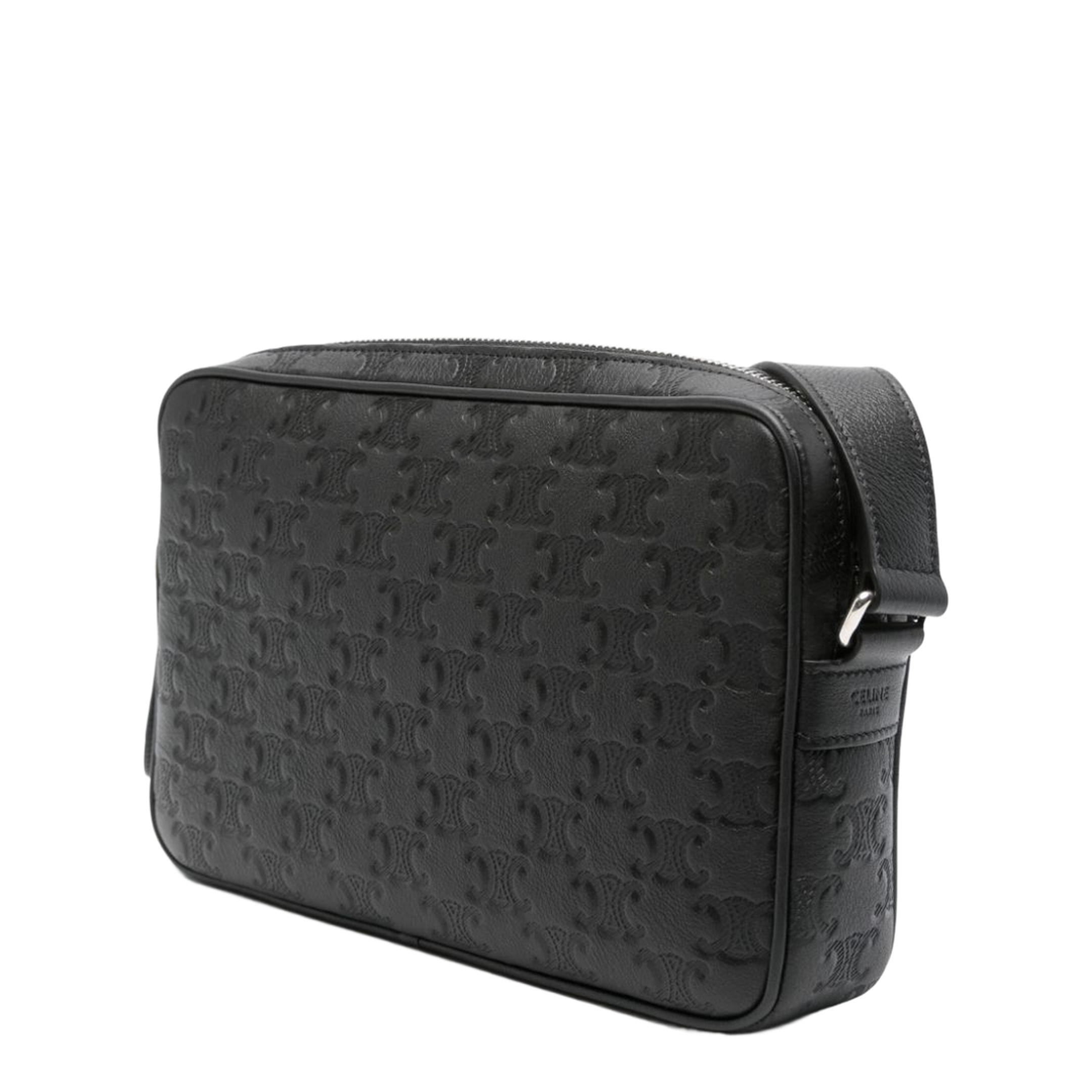 Triomphe Embossed Medium Messenger Bag - Image 3