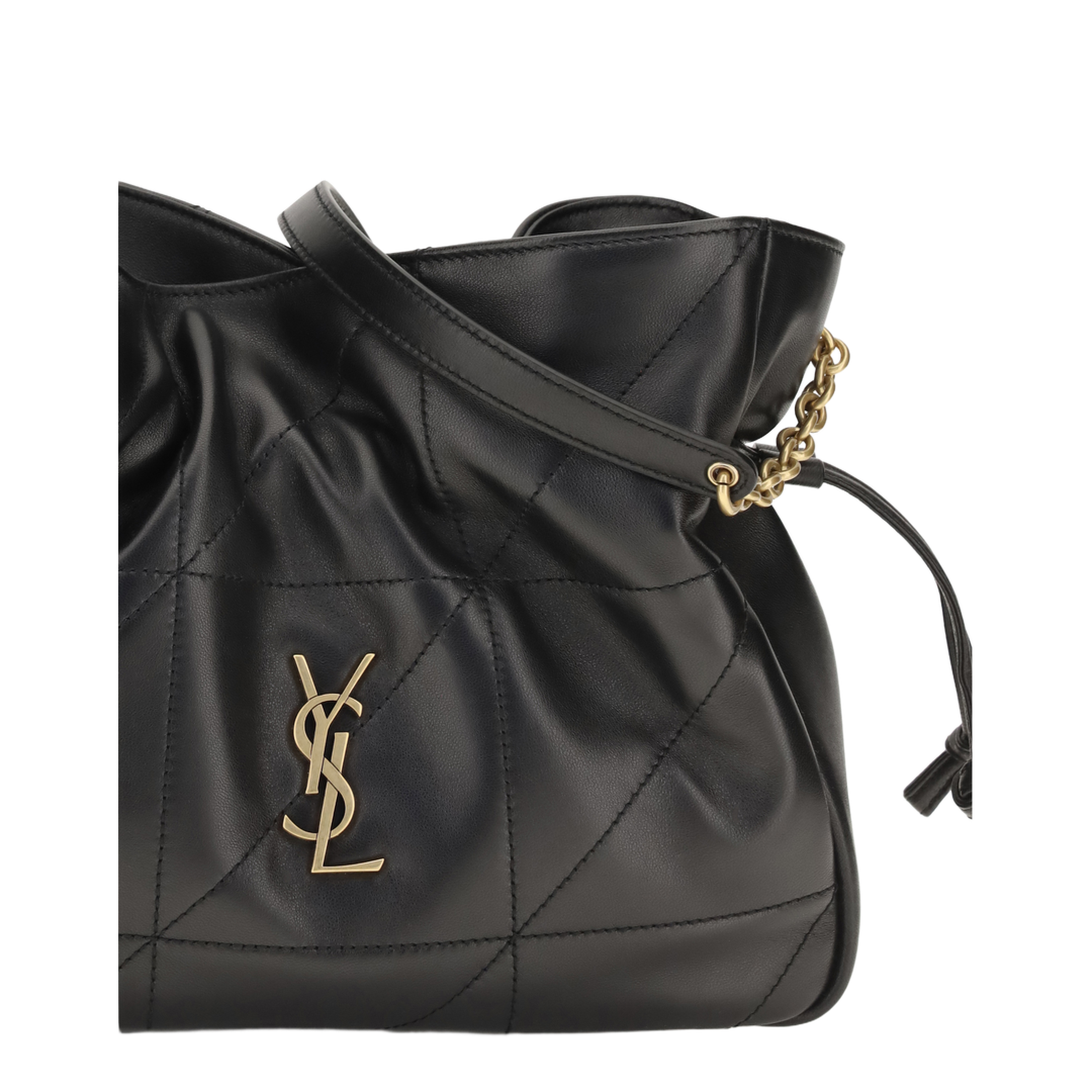 Lambskin Shoulder Pouch - Black - Image 4