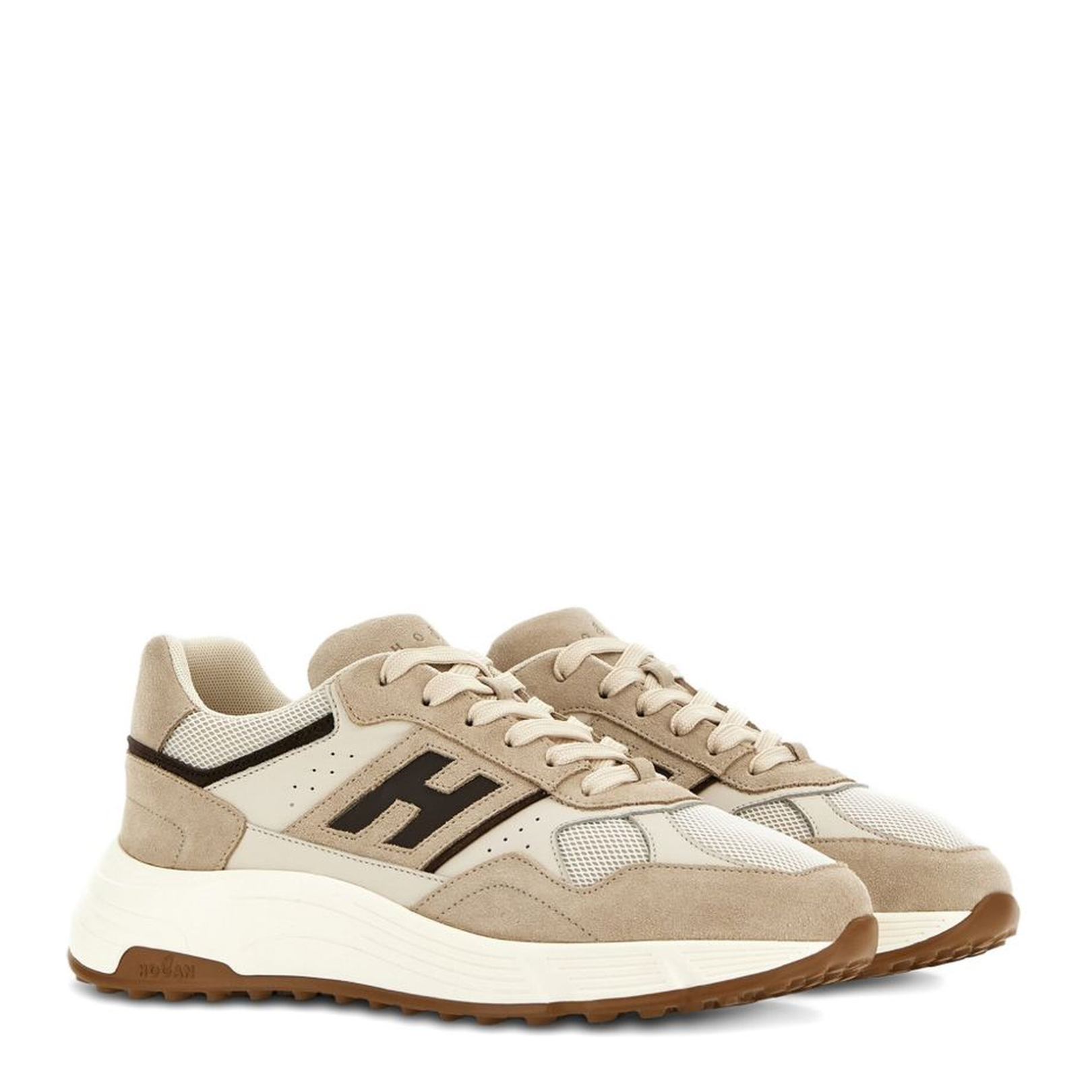 Beige And Brown Sneakers - Image 3