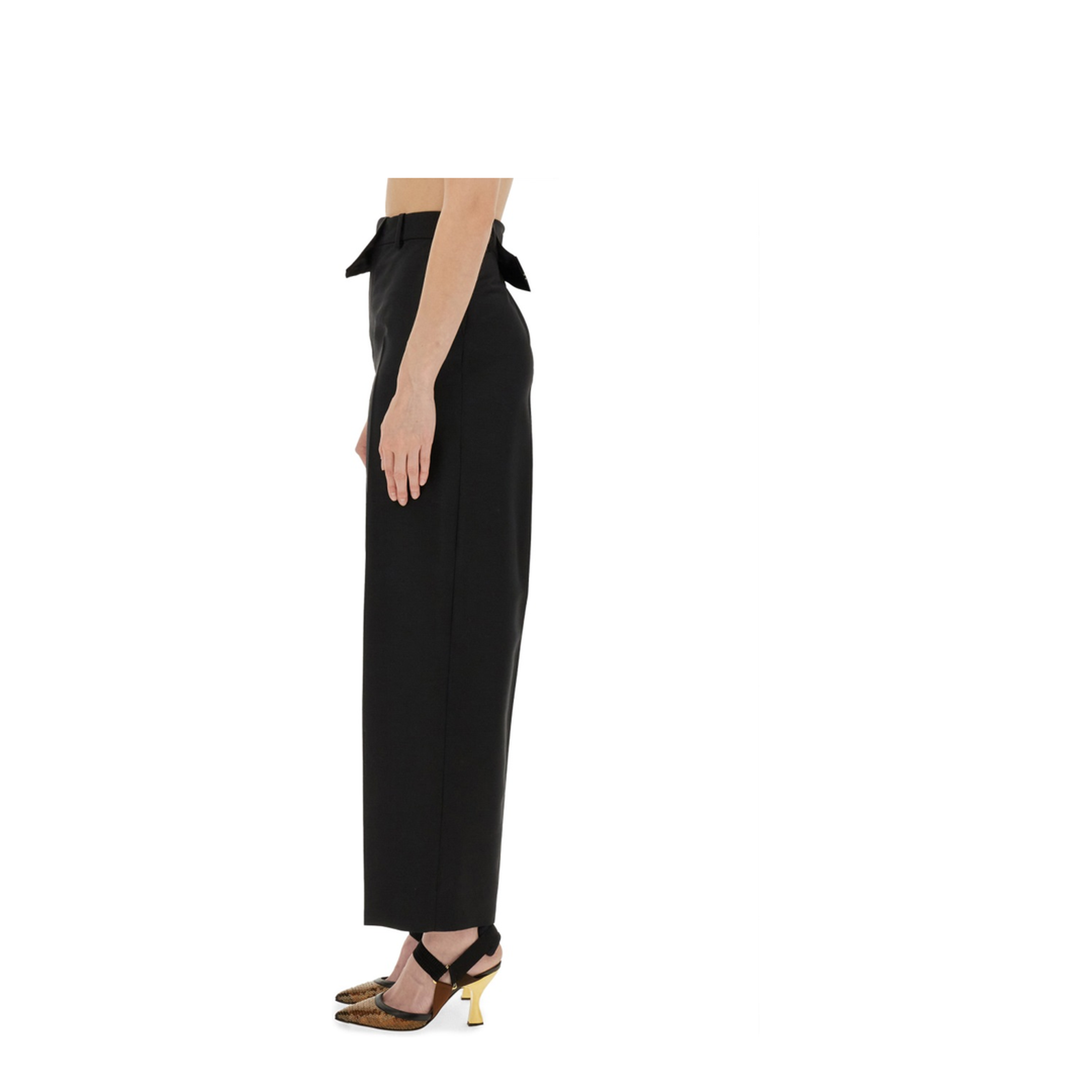 Pants with Asymmetrical Waist - Image 4