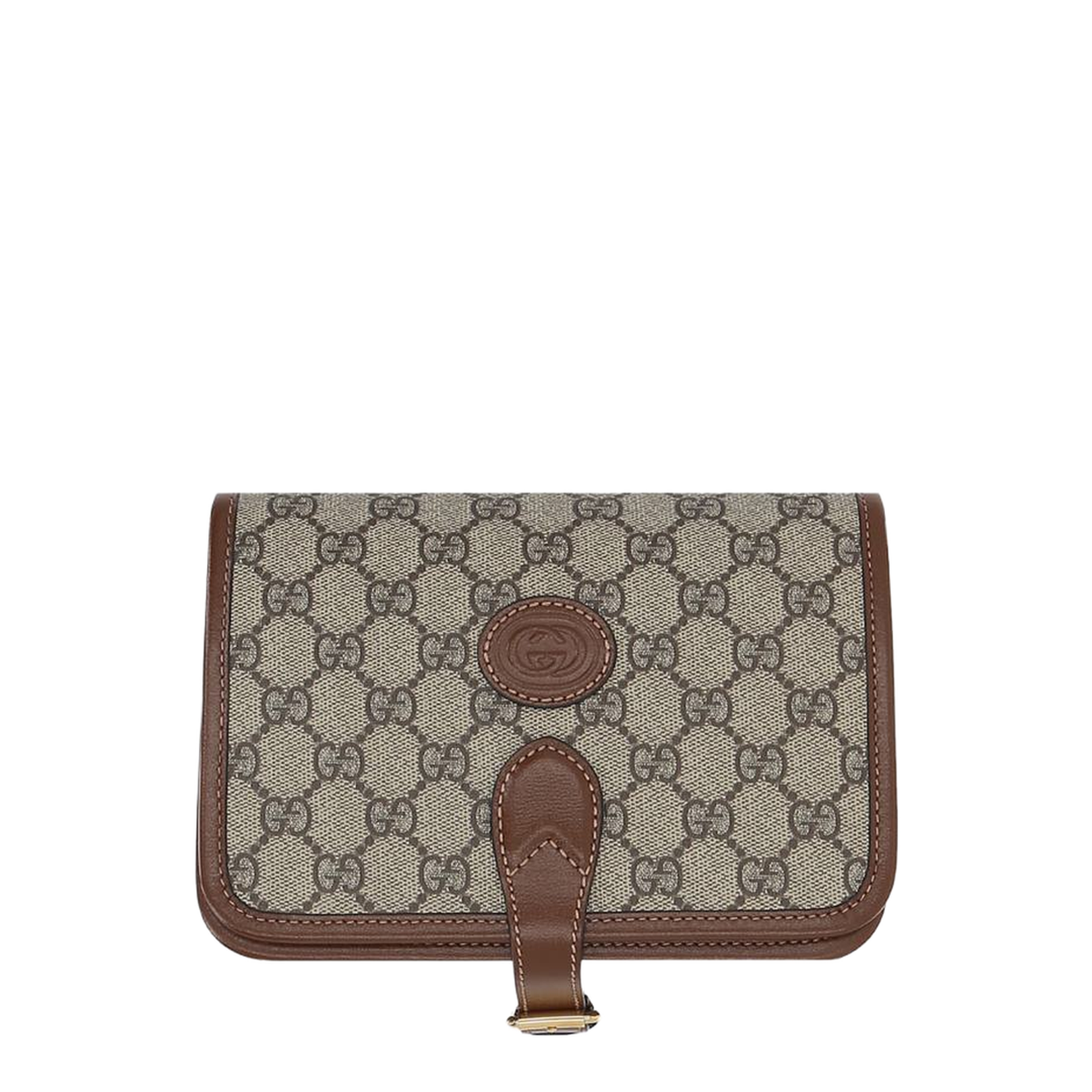 Horsebit 1955 Leather Card Case Wallet - Brown - Image 1