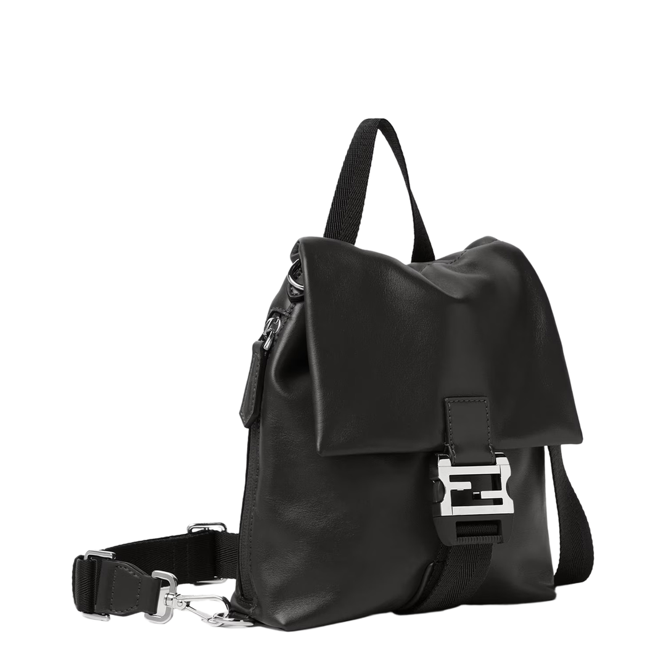 Flux Cross Body Leather Black - Image 2