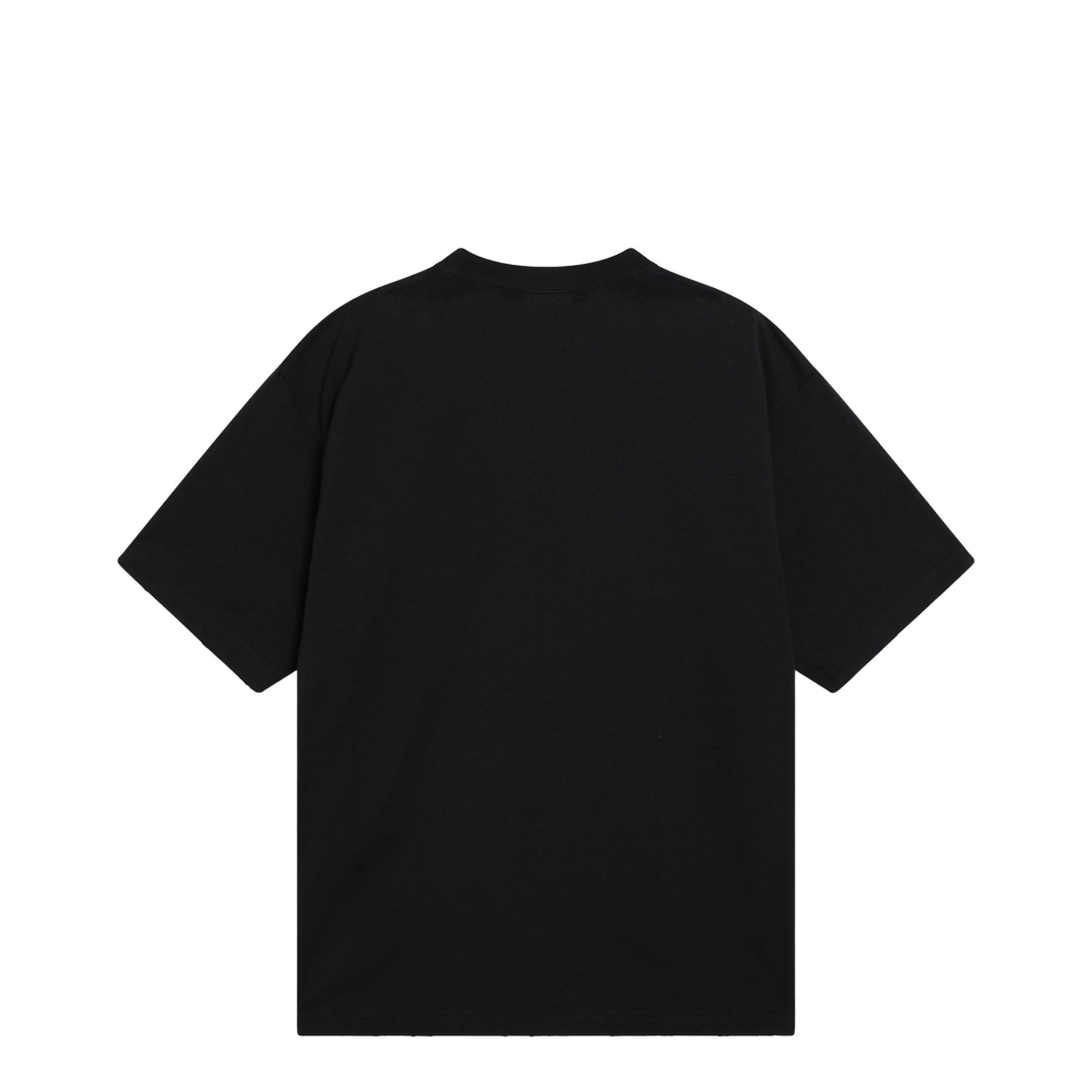 Black Oversized T-Shirt with Logo Print - Image 2