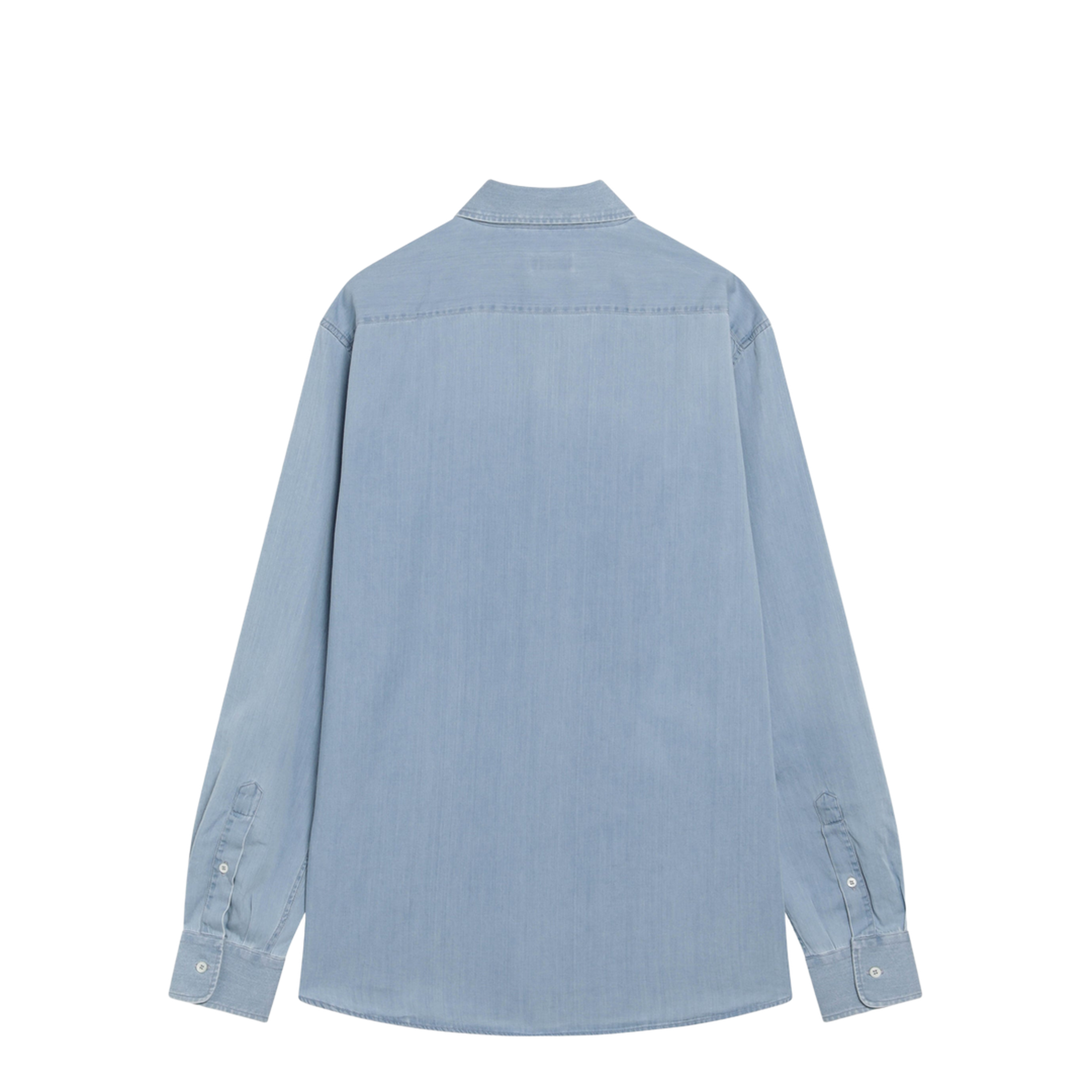 Easy Fit Shirt in Light Blue Denim - Image 2