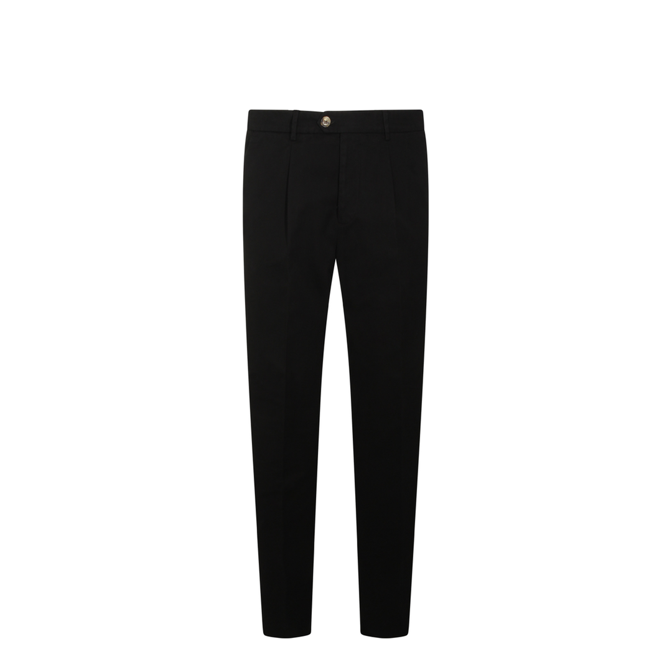 Black Cotton Pants - Image 1