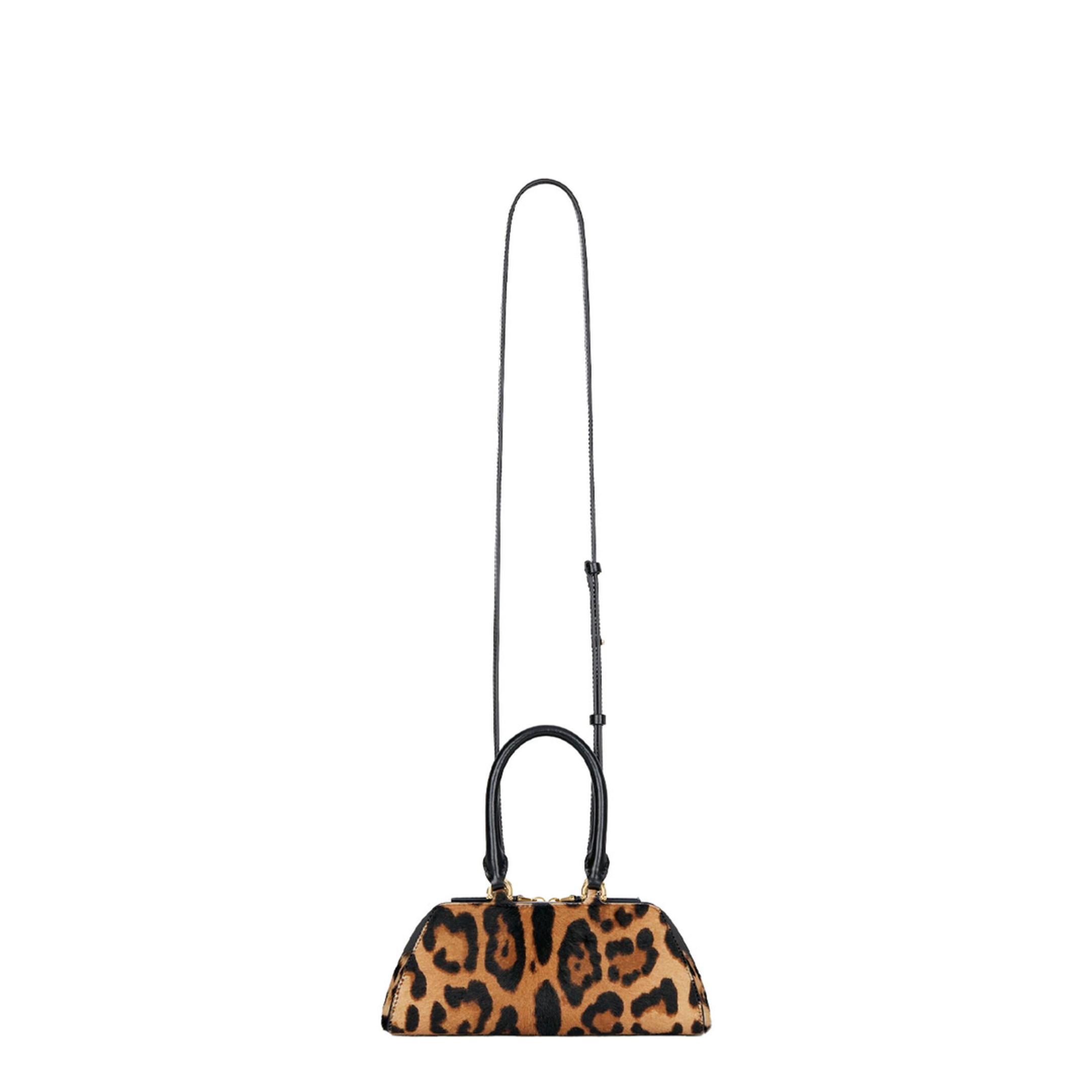 Antigona East-West Mini Calfskin Bag - Black/Beige - Image 5