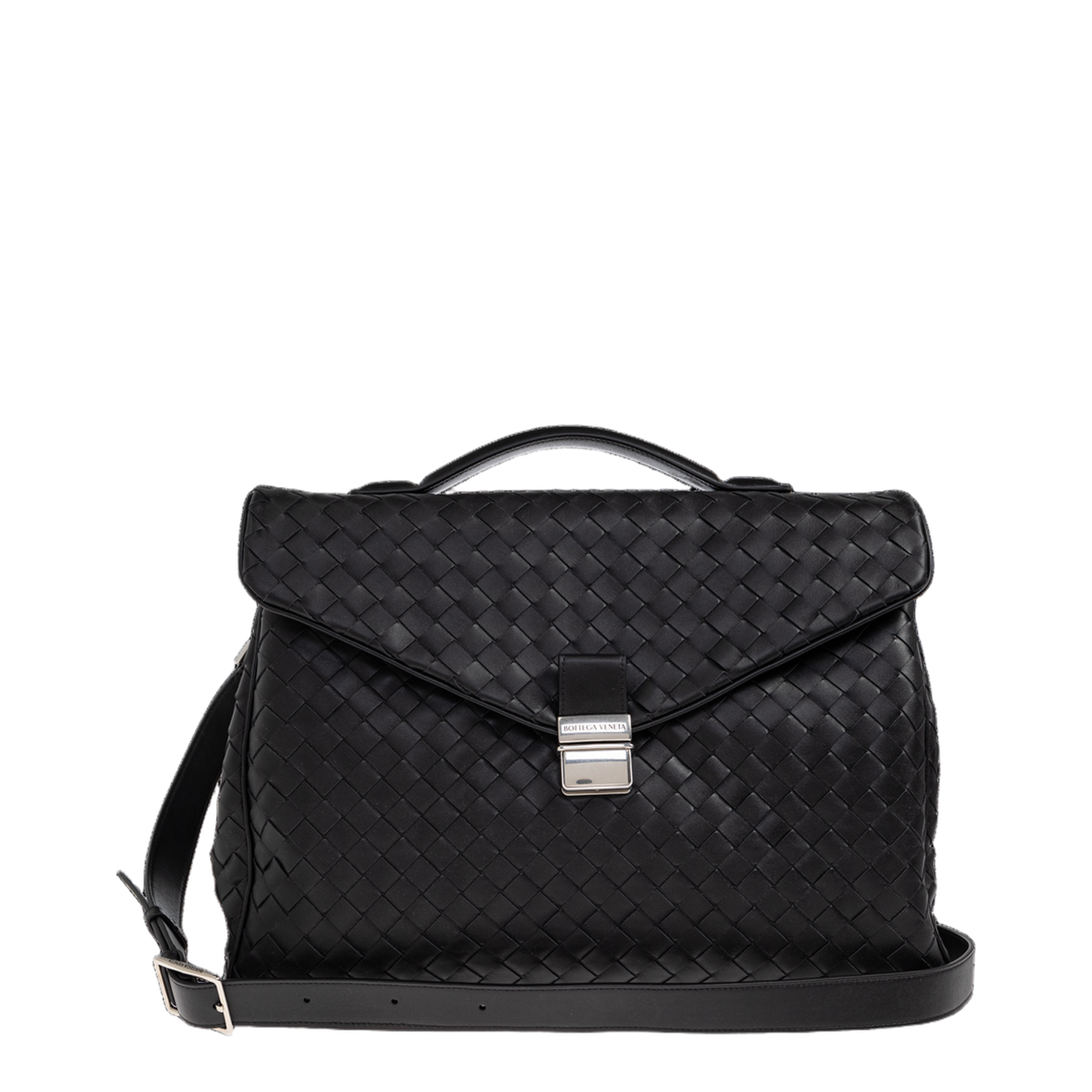Archivist Calfskin Briefcase - Black - Image 1