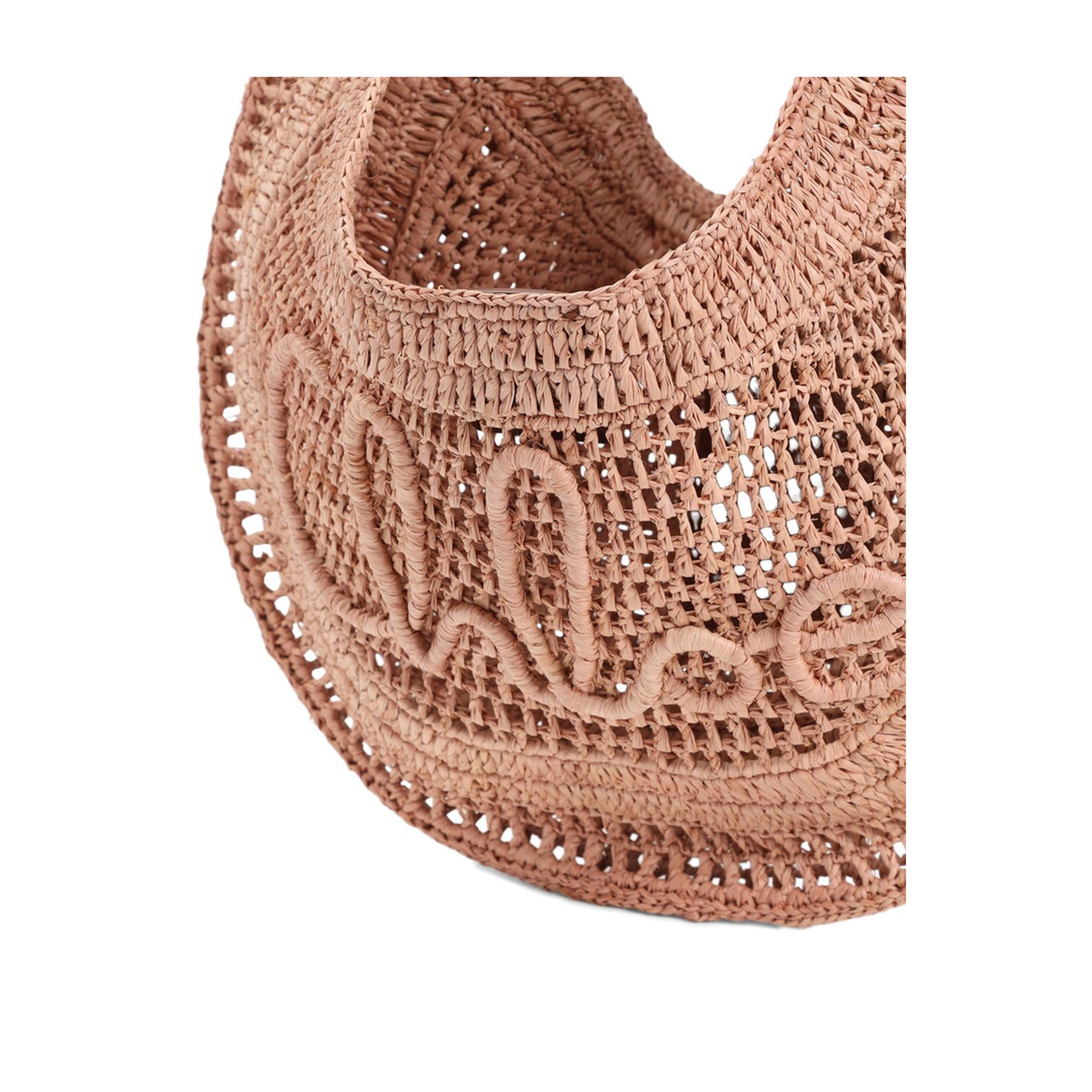 Summer Banana Raffia Hobo Bag - Summery Beige - Image 3