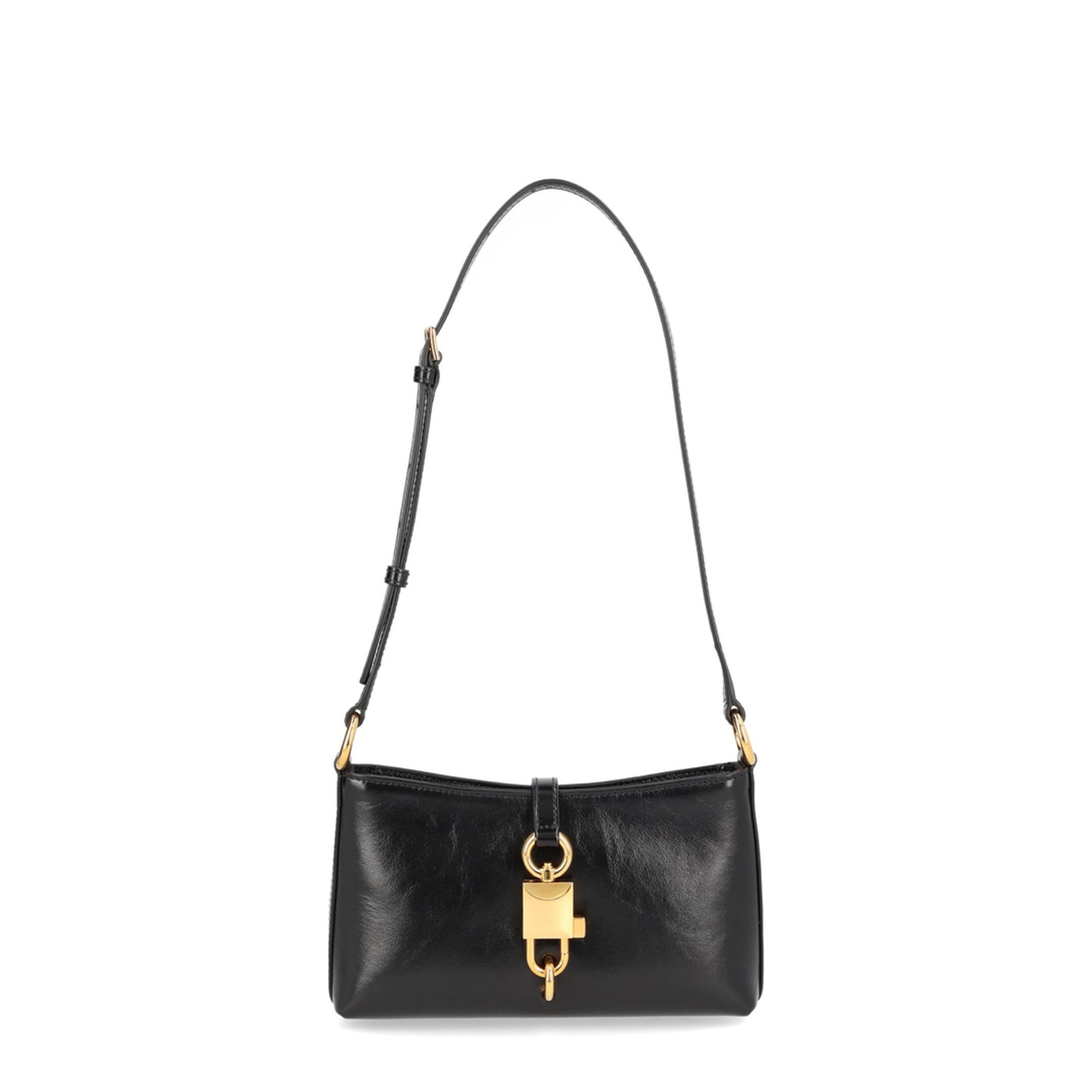 Calfskin Shoulder Bag - Black - Image 1