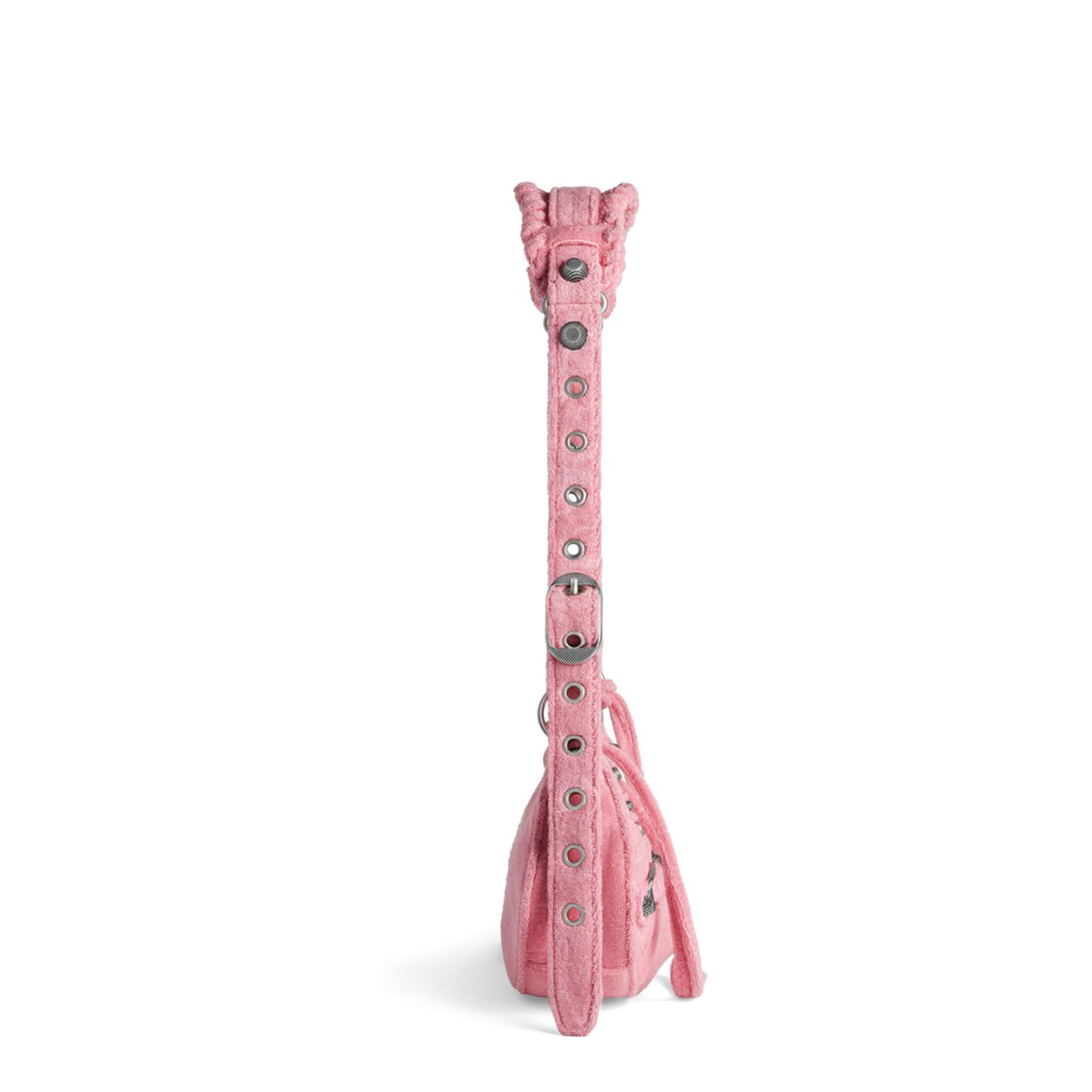 Le Cagole XS Arena Lambskin Shoulder Bag - Light Pink - Image 5