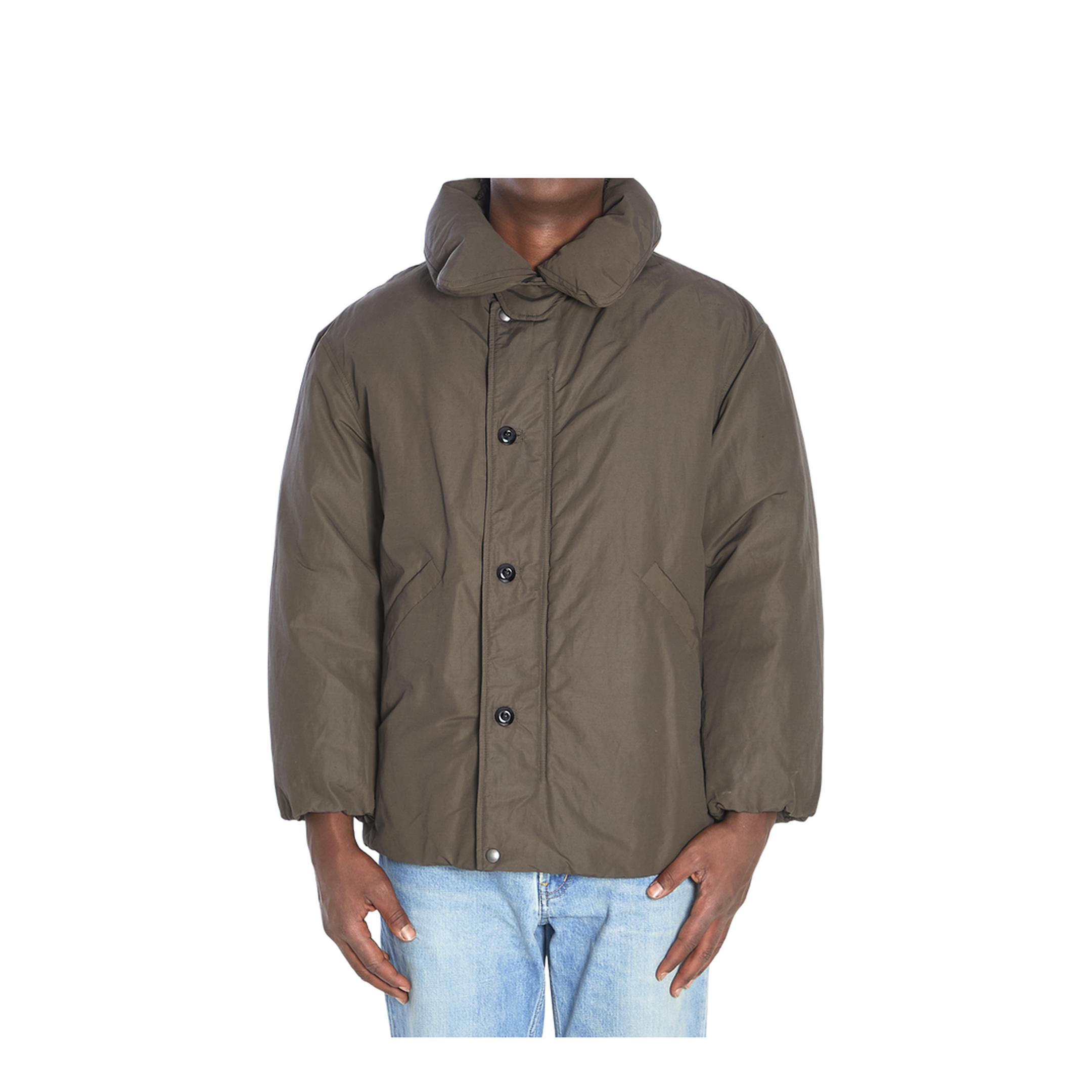 Puffer Blouson Jacket in Black - Image 1