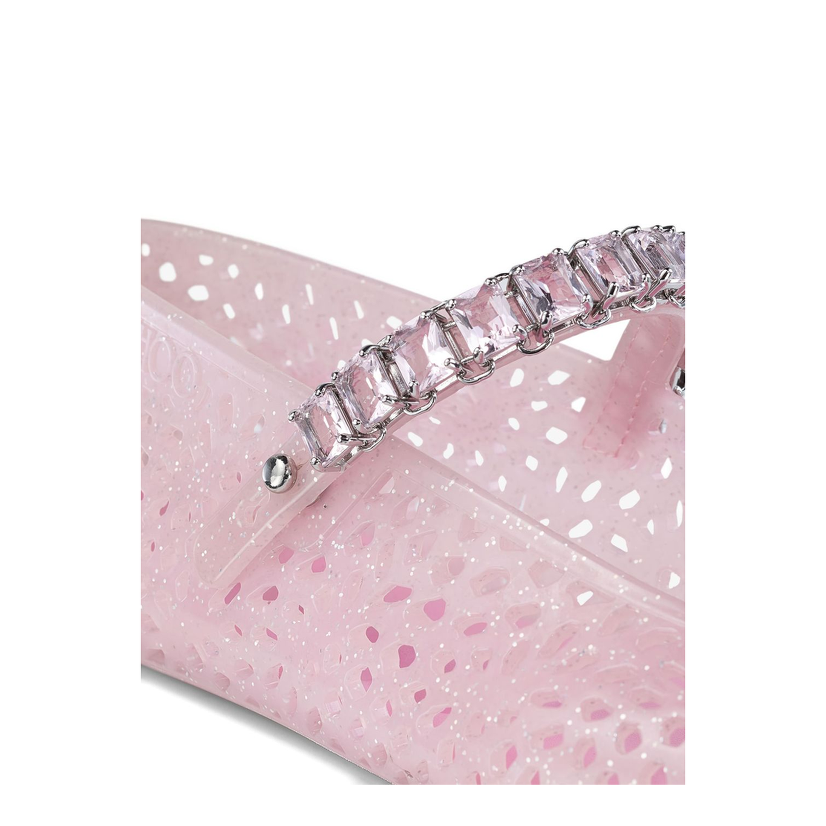 Cotton Candy Jelly Ballerina Flats with Crystal - Image 4