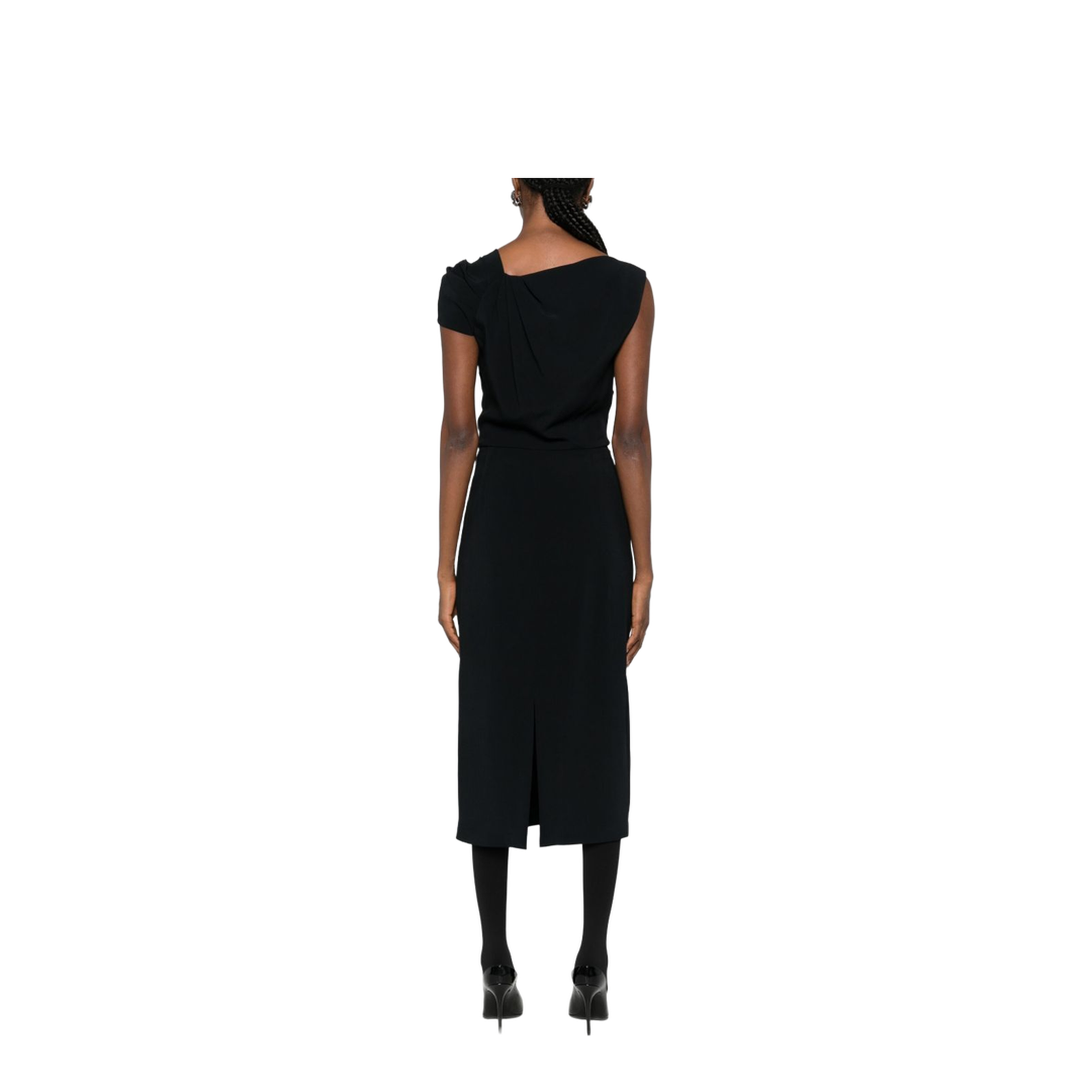 Draped Midi Dress - Image 3