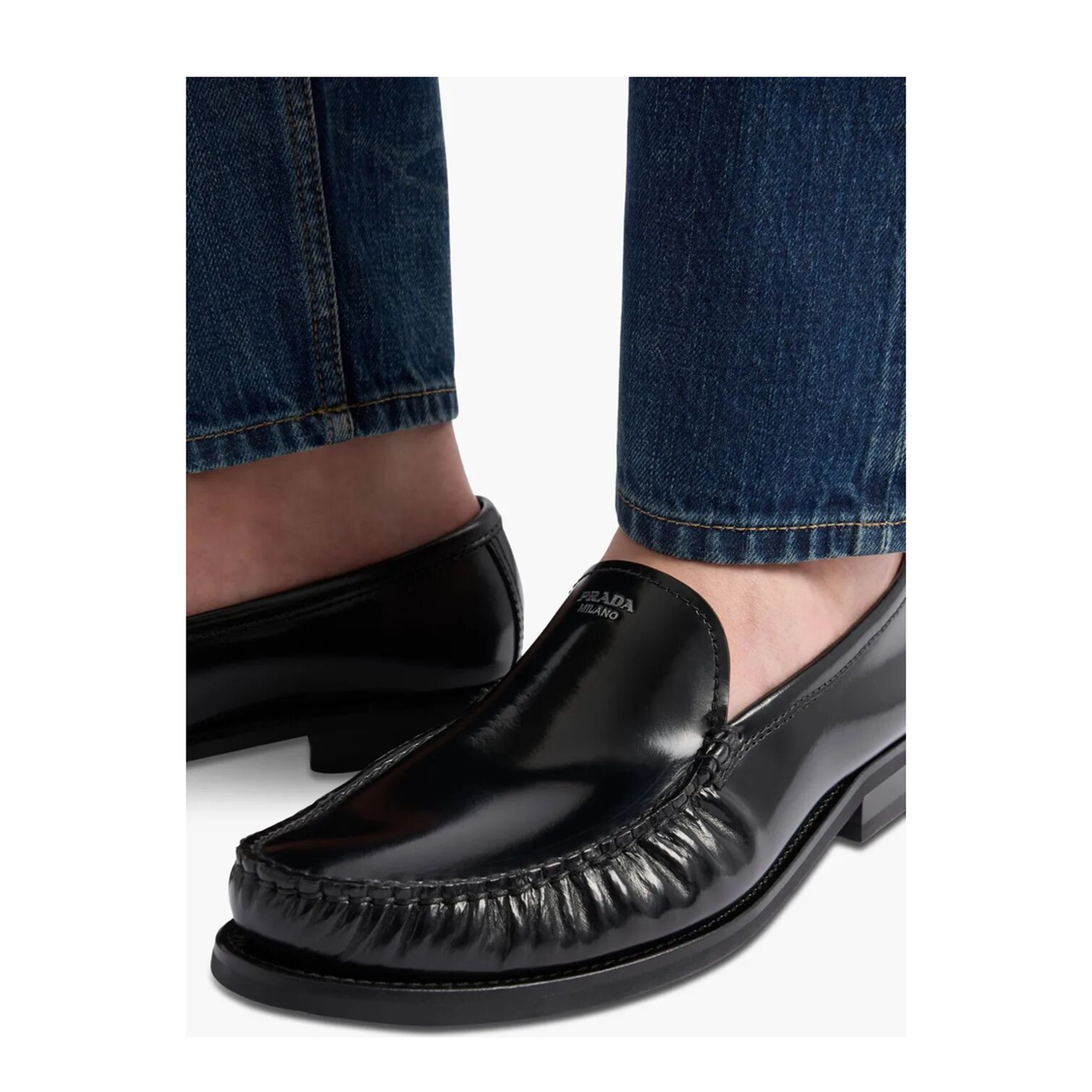 Brushed Leather Loafers - Image 2