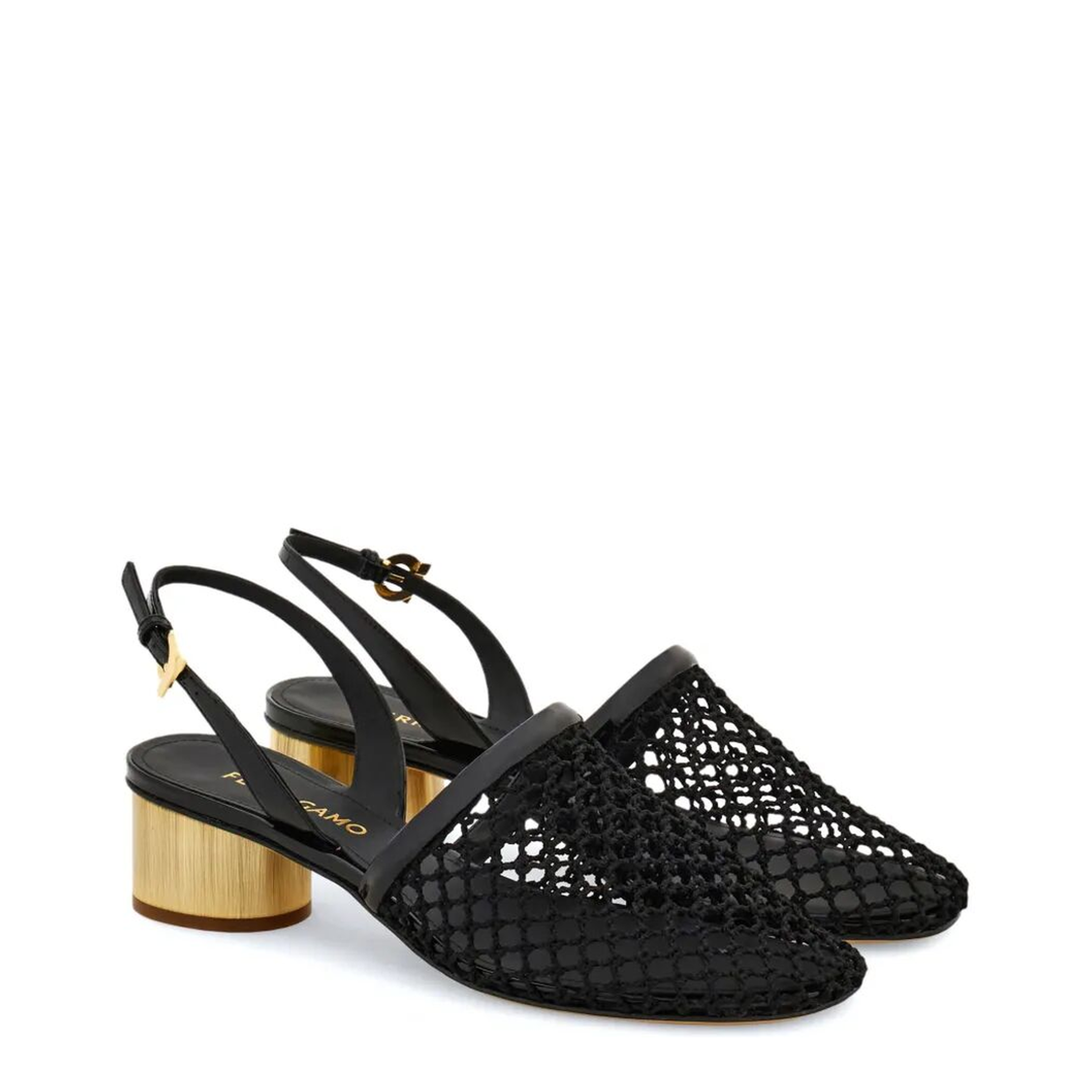 KAY 40 MESH AND LEATHER SLINGBACK - Image 3