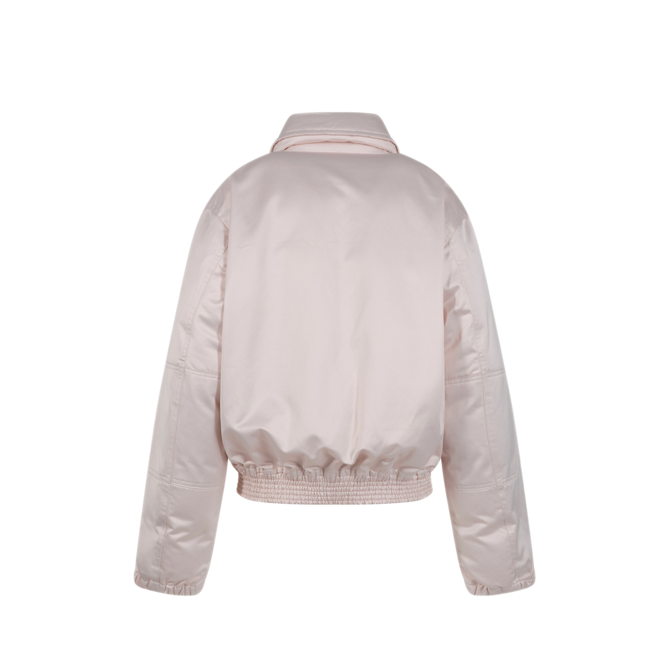 Cotton Satin Padded Bomber Jacket - Image 2