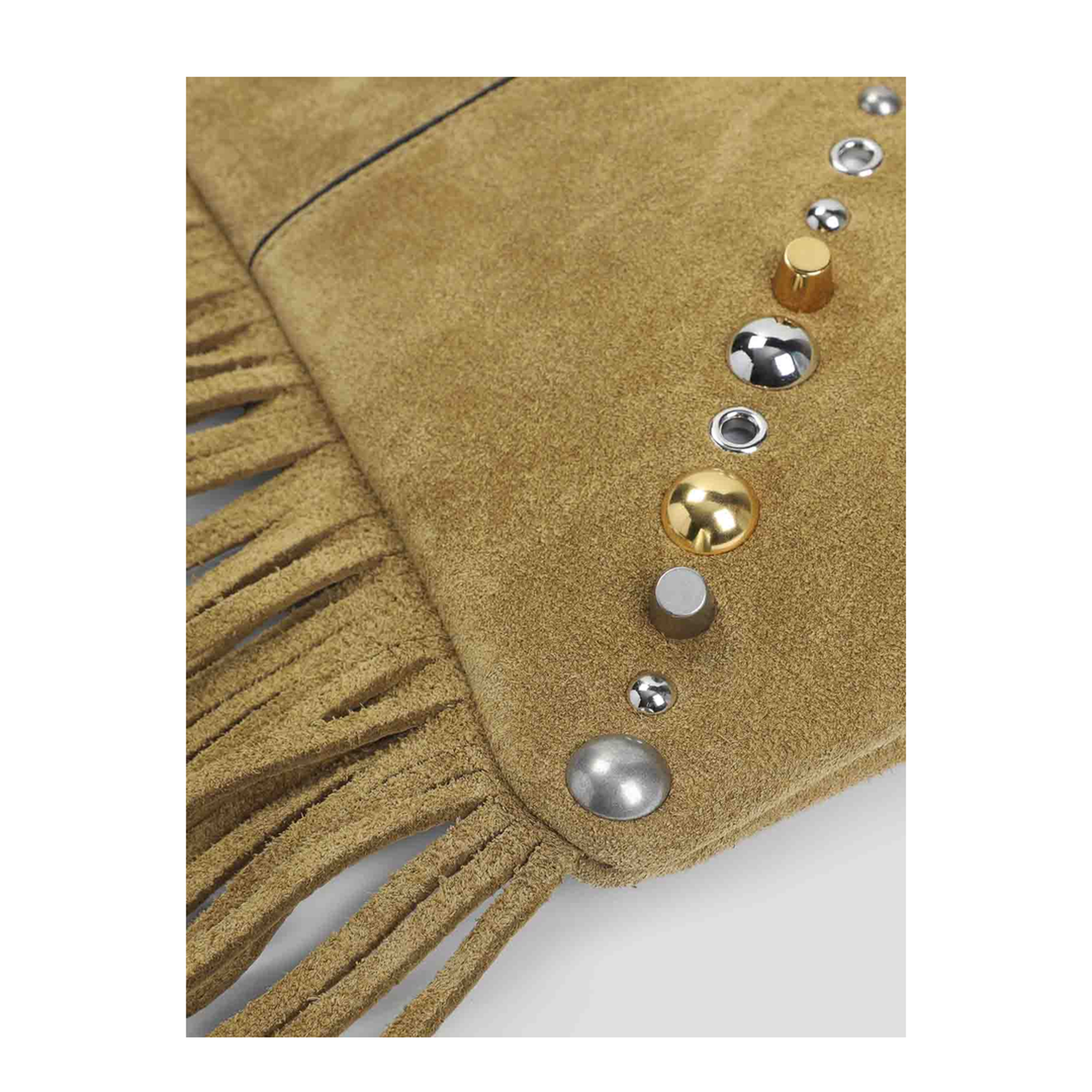 Nellcôte Medium Suede Shoulder Bag - Havana Beige - Image 4