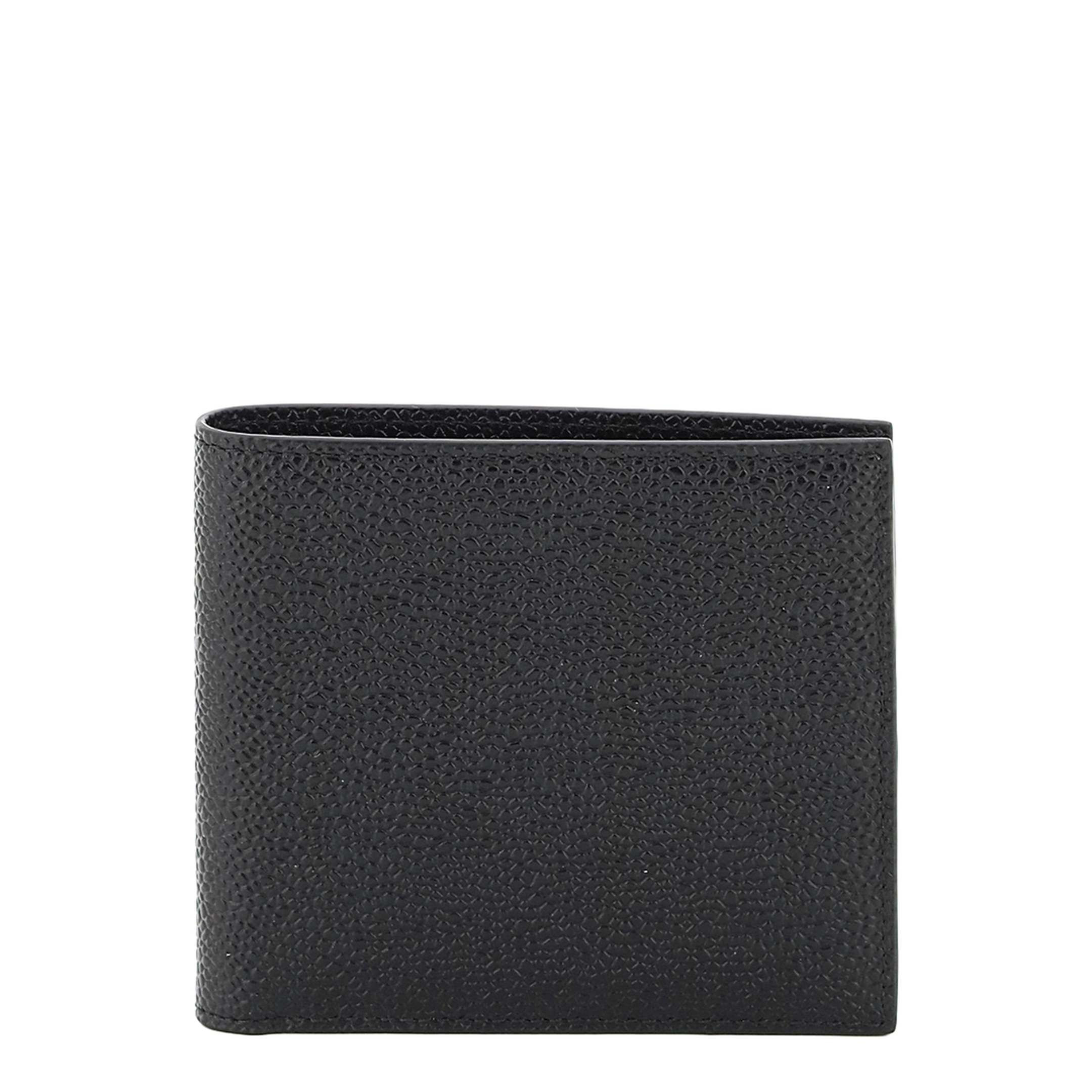 Pebble Grain Leather Bifold Wallet - Black - Image 5