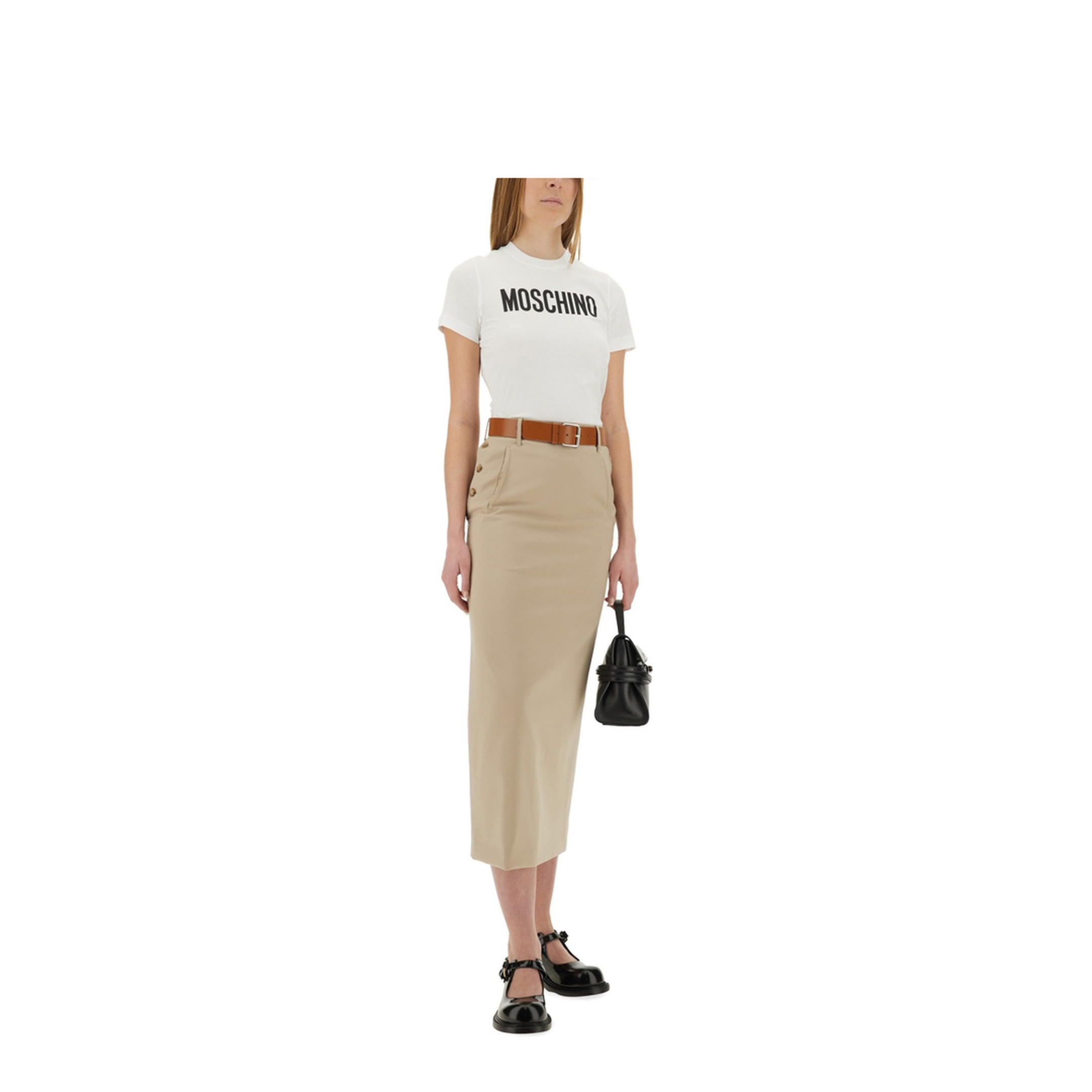 Tailored Twist Long Skirt - Image 2