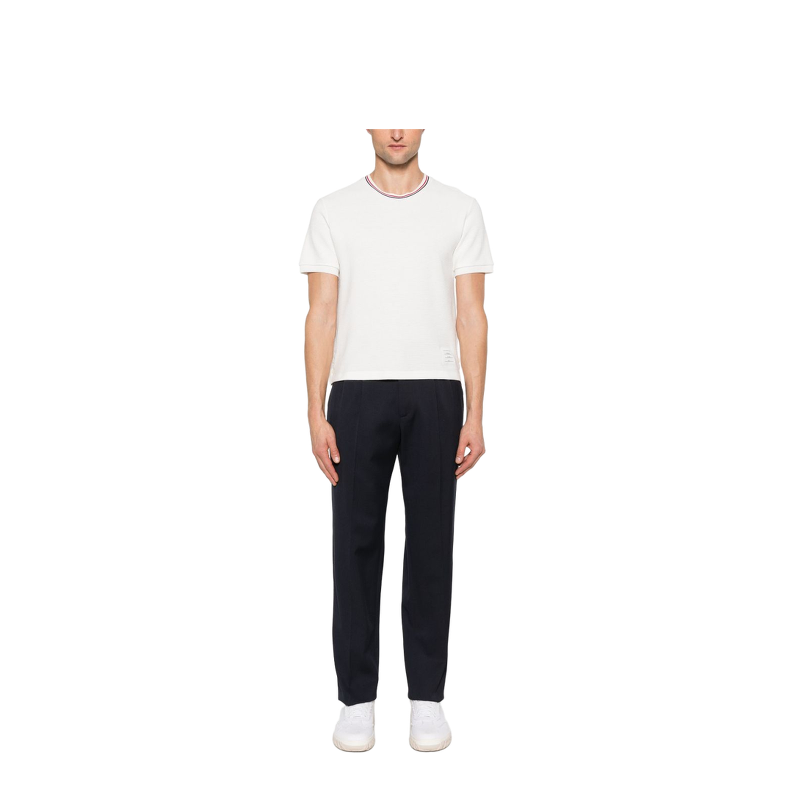 Cotton Waffle Rib Cuff Tee - Image 4