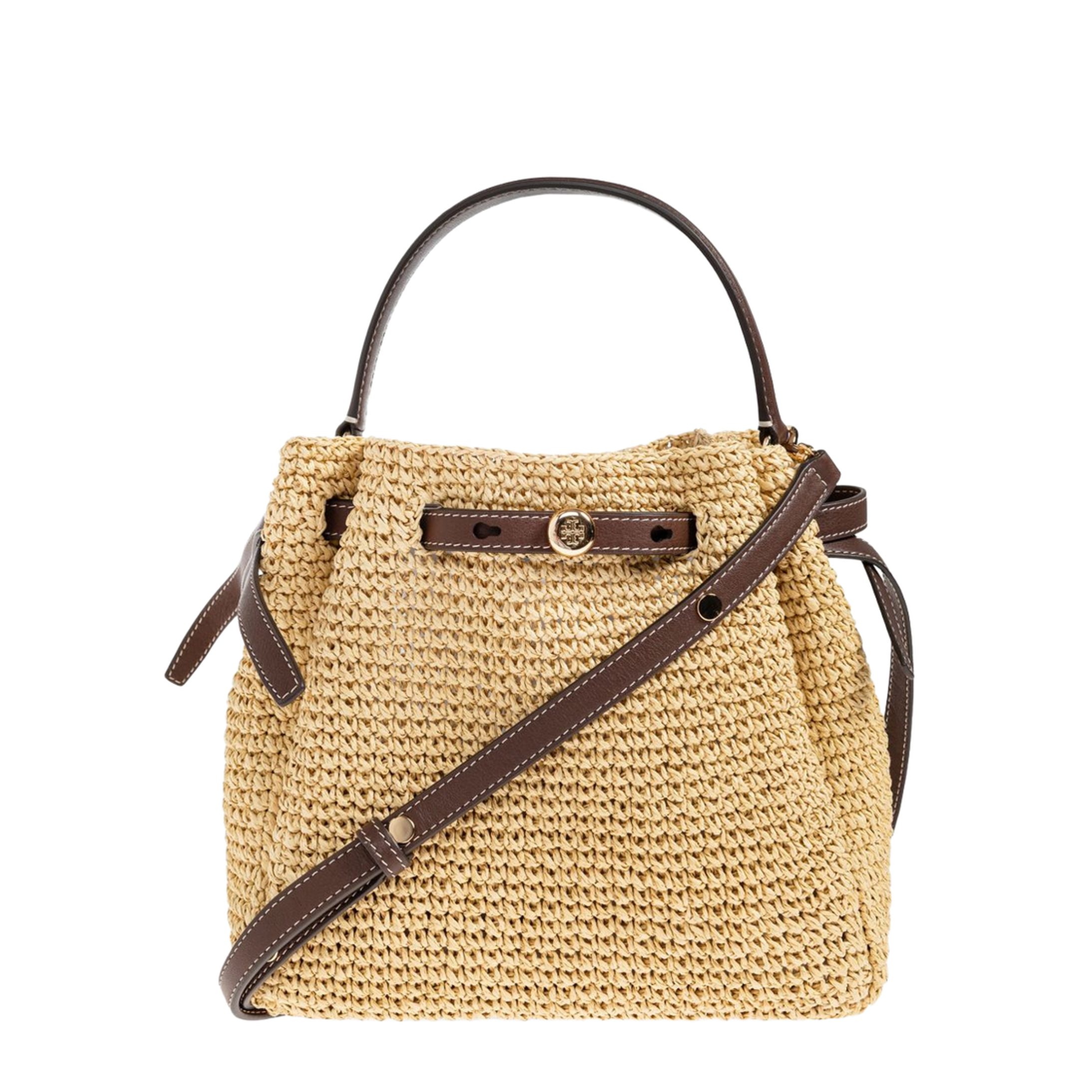 Romy Woven Bucket Bag - Natural - Image 1
