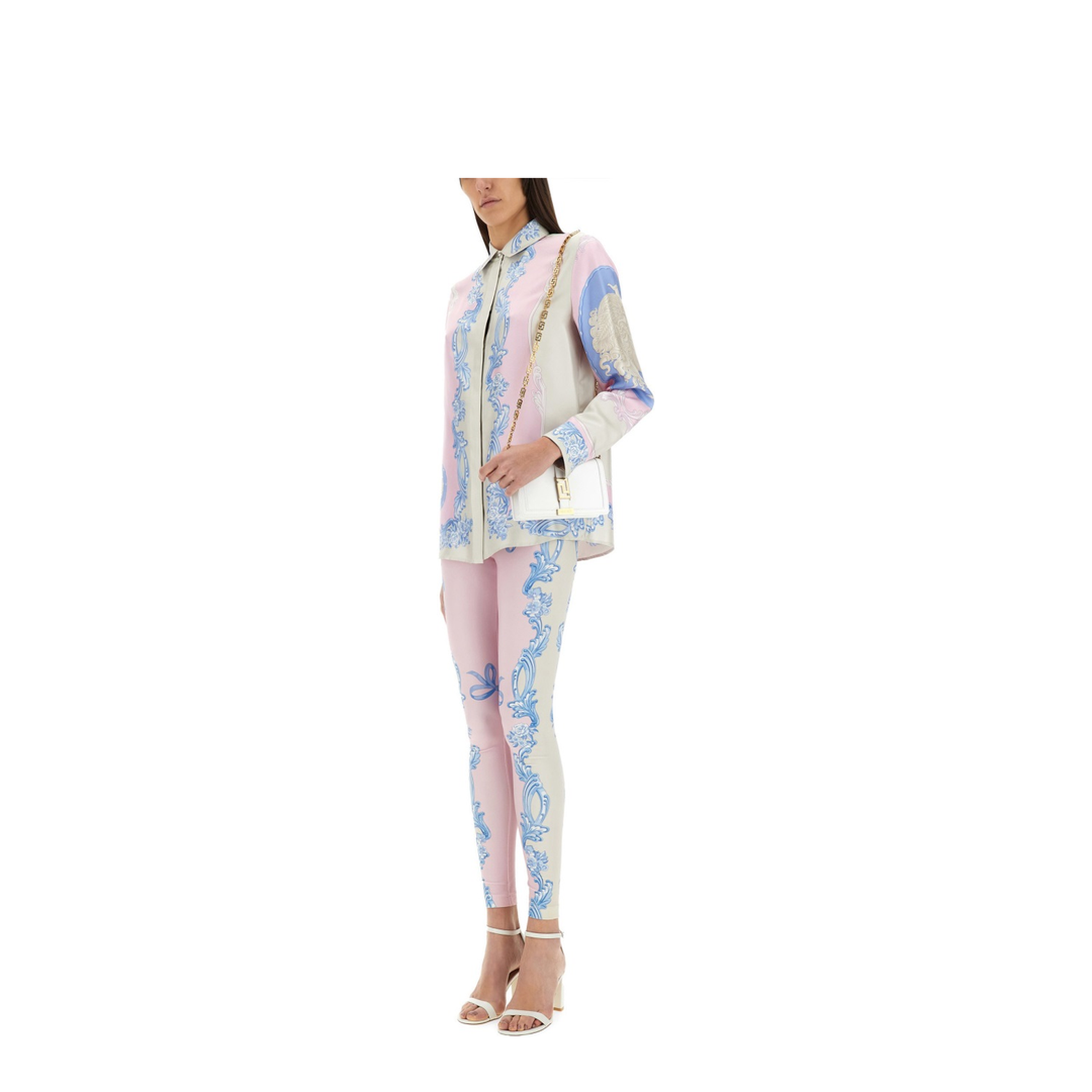 Pink Silk Shirt In Neutral - Image 2