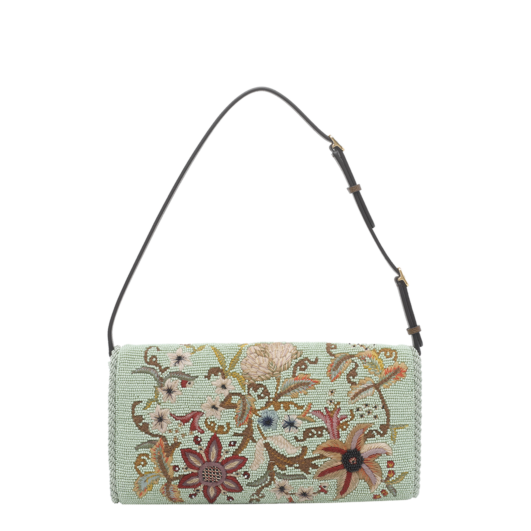 DeVain Small Leather Shoulder Bag - Multicolor - Image 3