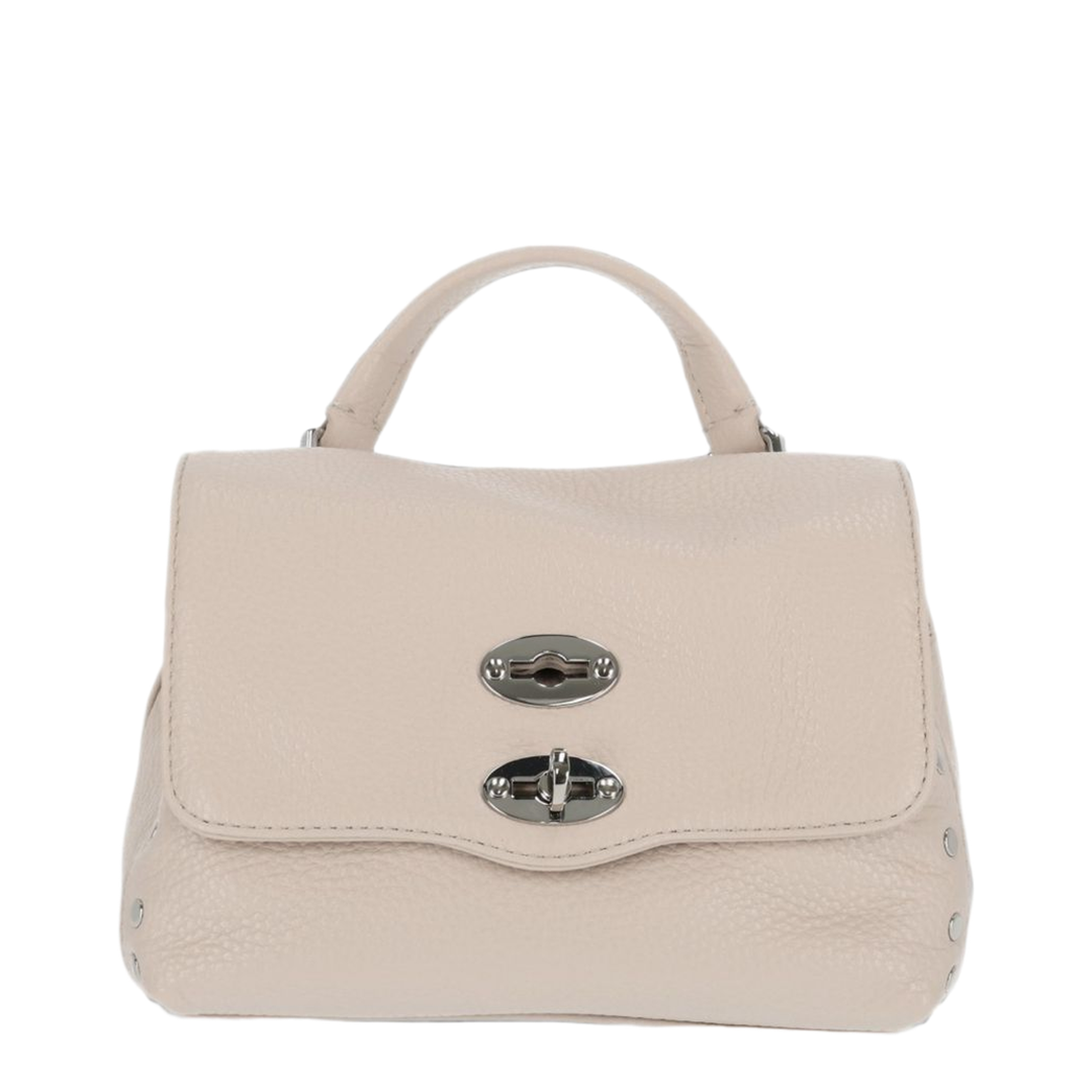 Postina Baby Cowhide Handbag - White Carnaroli - Image 1
