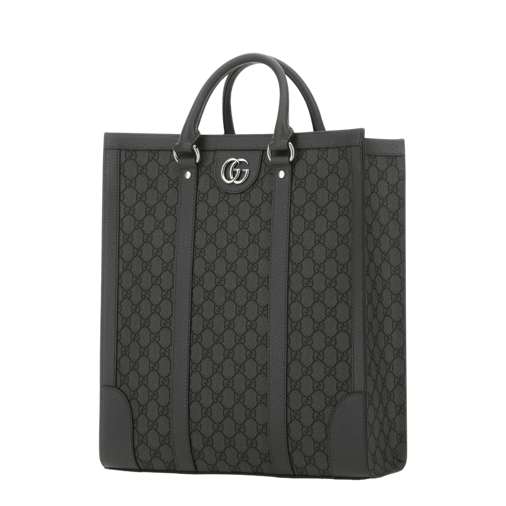 Ophidia Medium Canvas Tote - Grey - Image 2