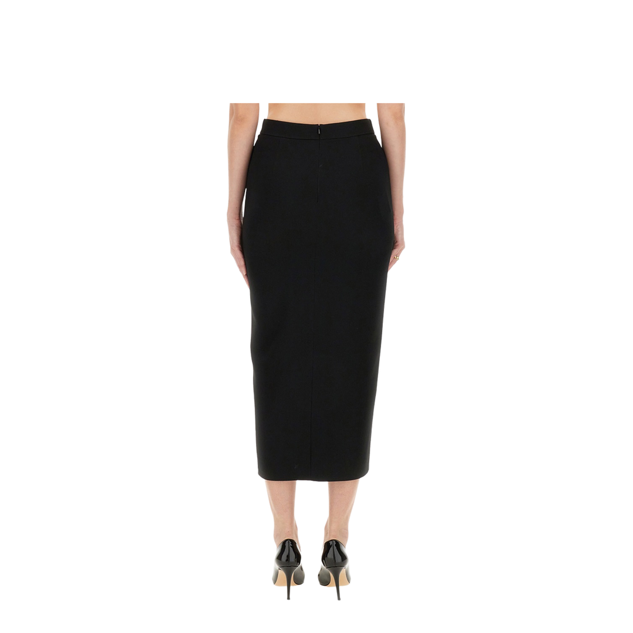 Asymmetric Plain Skirt - Image 3
