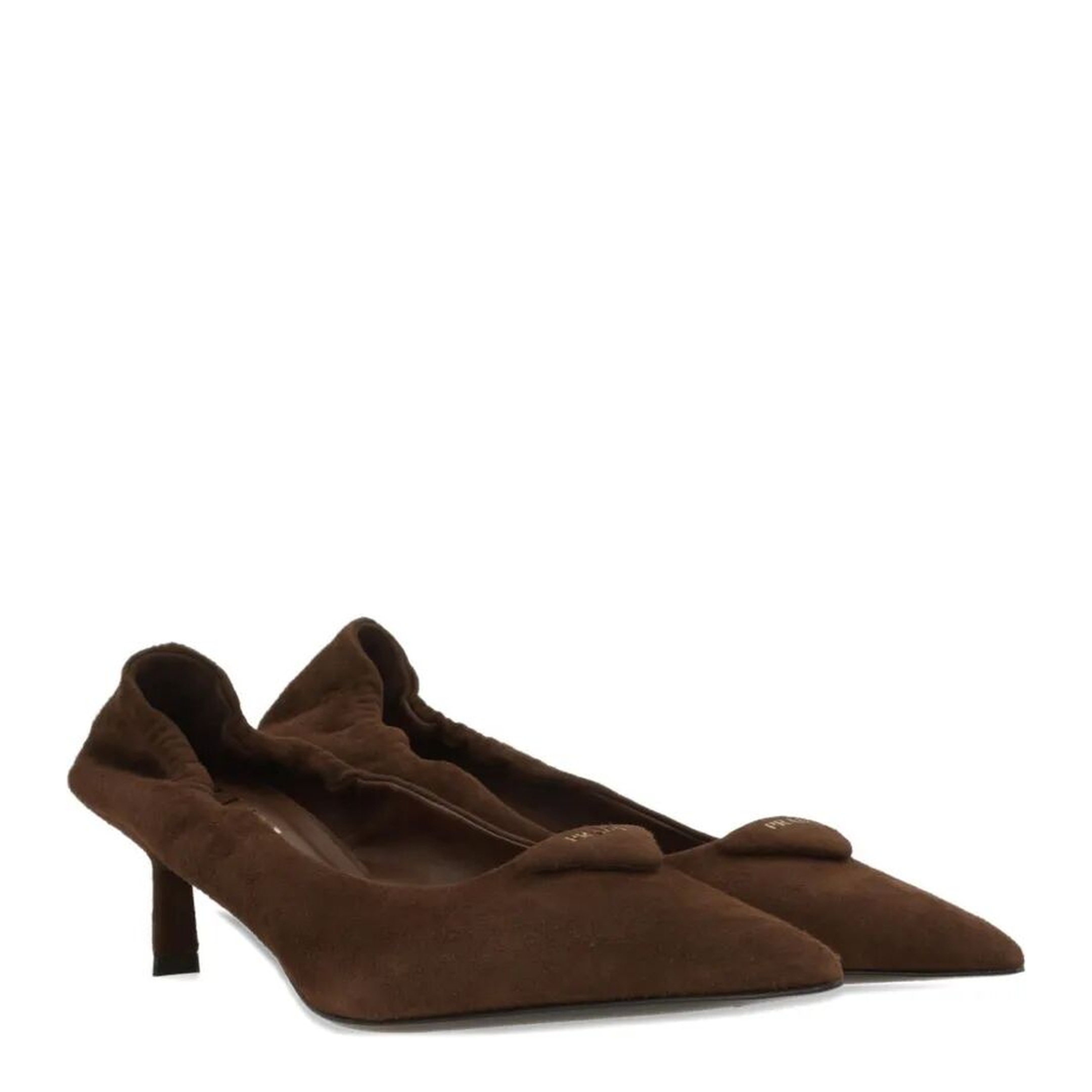 Suede Pumps with Elastic on the Heel - Image 2