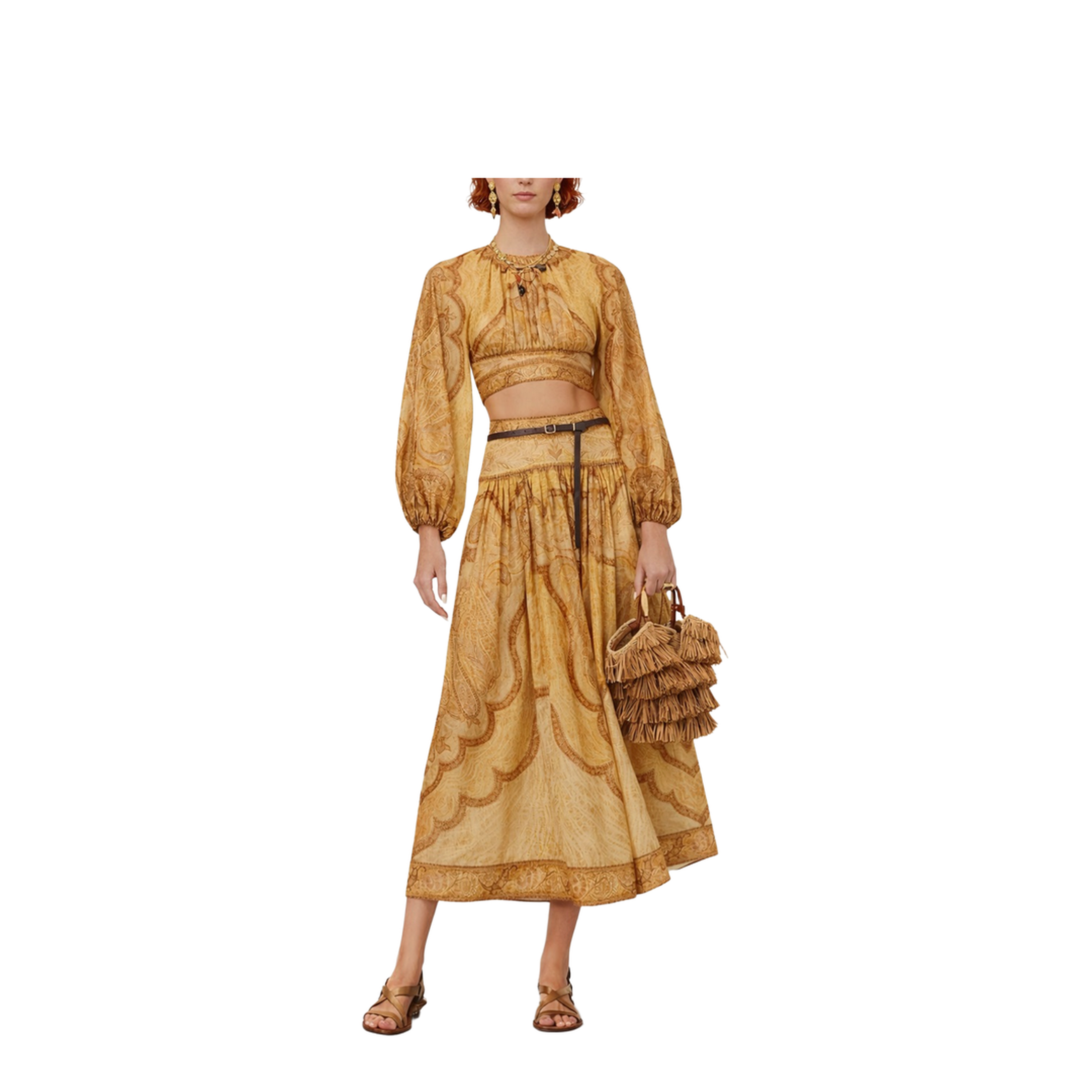 Women Skirt Mustard - Image 2