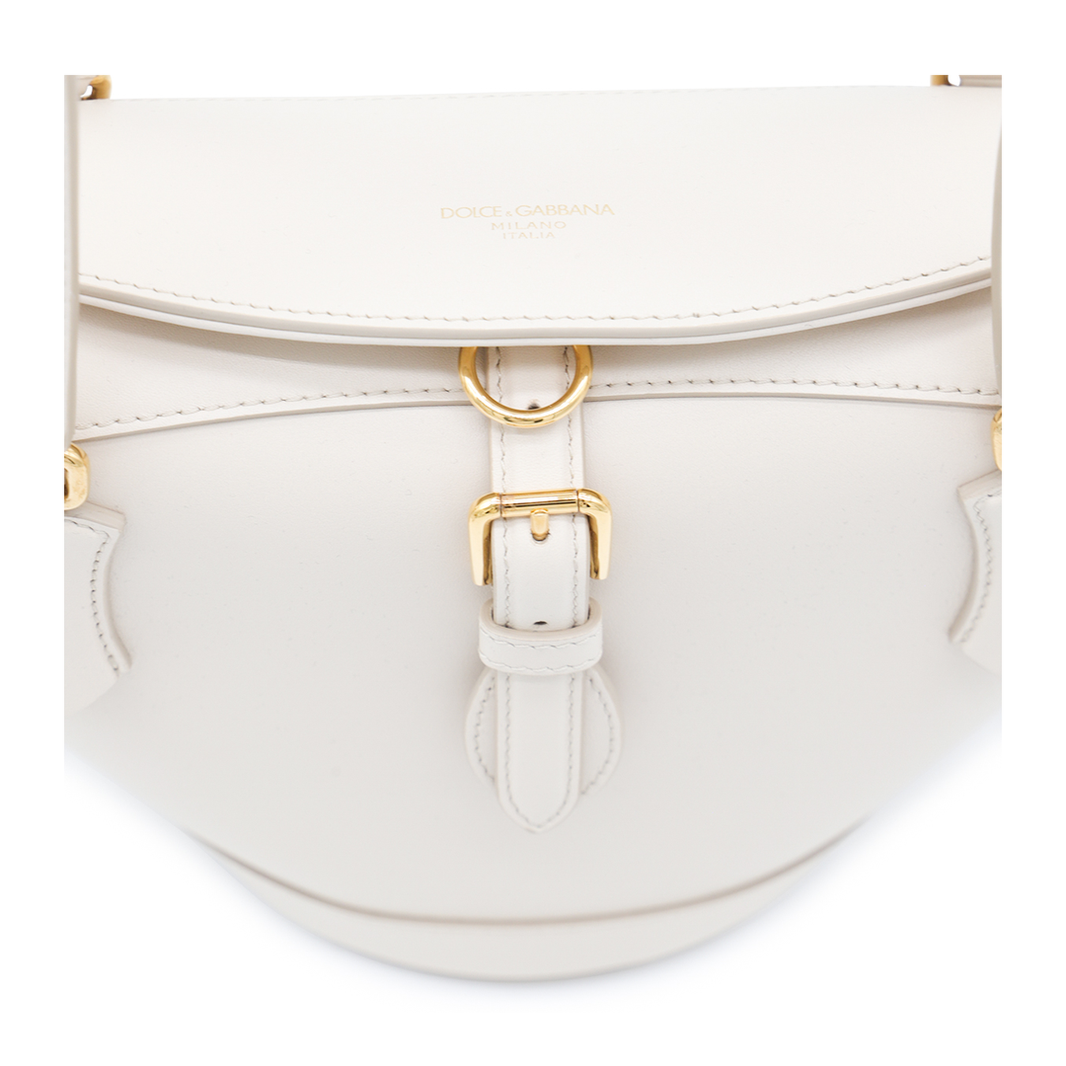 Capri Coffa Calfskin Top-Handle Bag - Avorio - Image 7