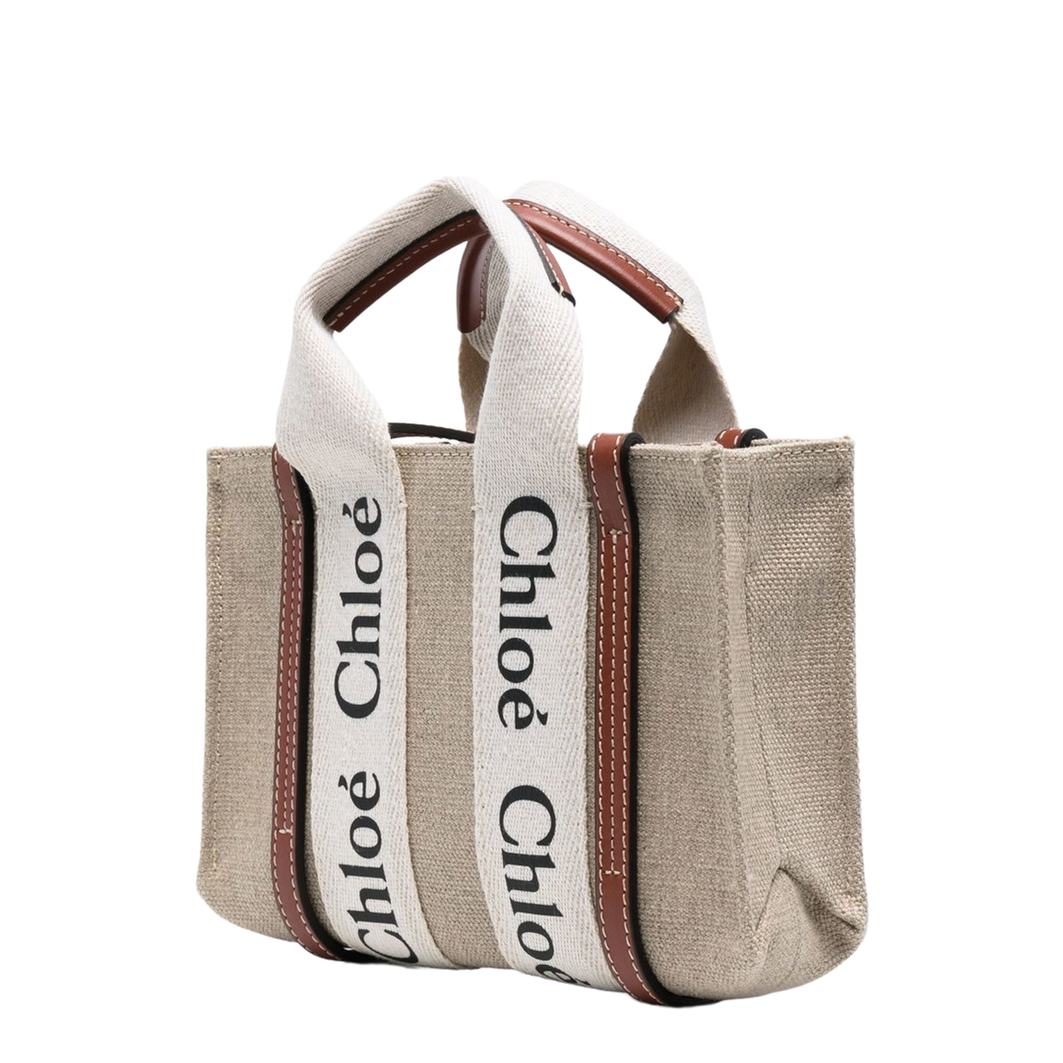 Mini Woody Tote Bag in Linen - Image 4